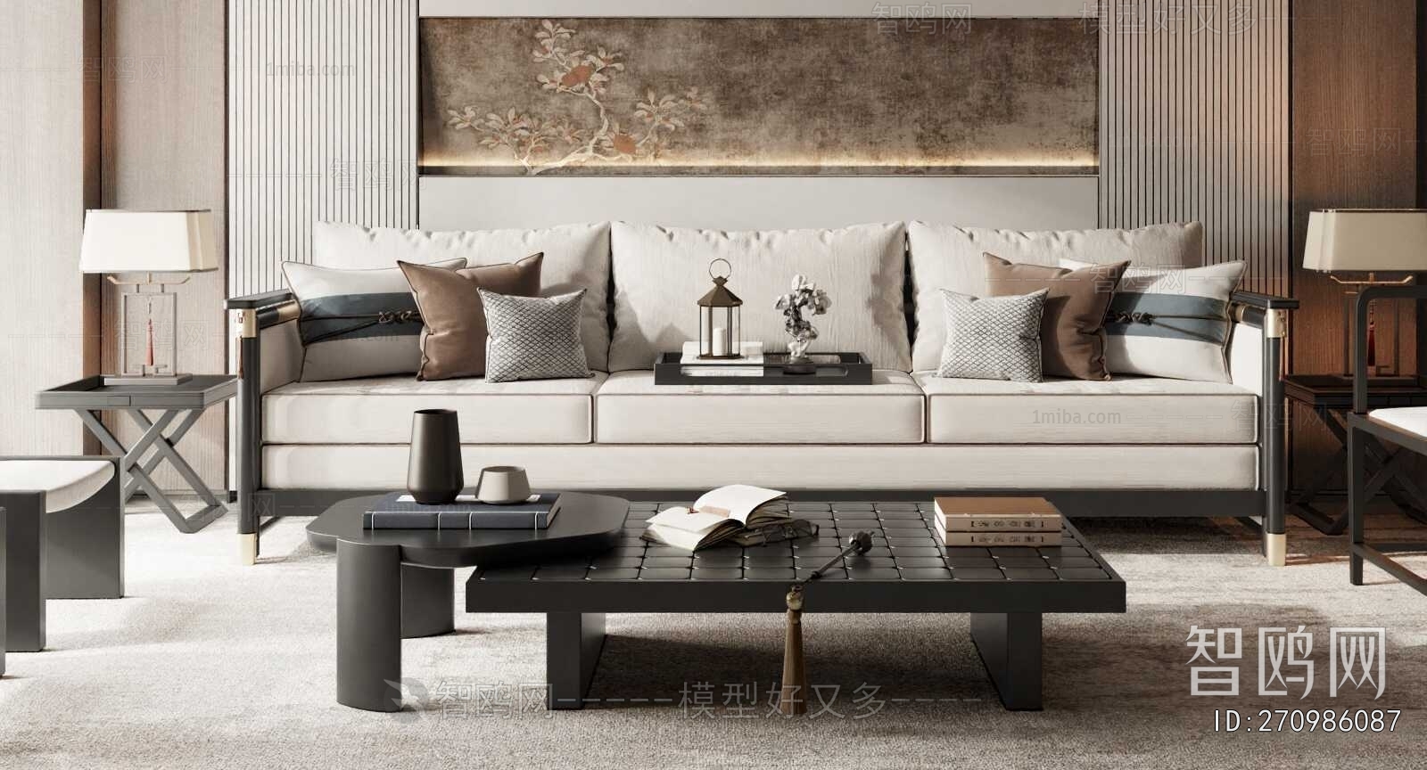 New Chinese Style Sofa Combination