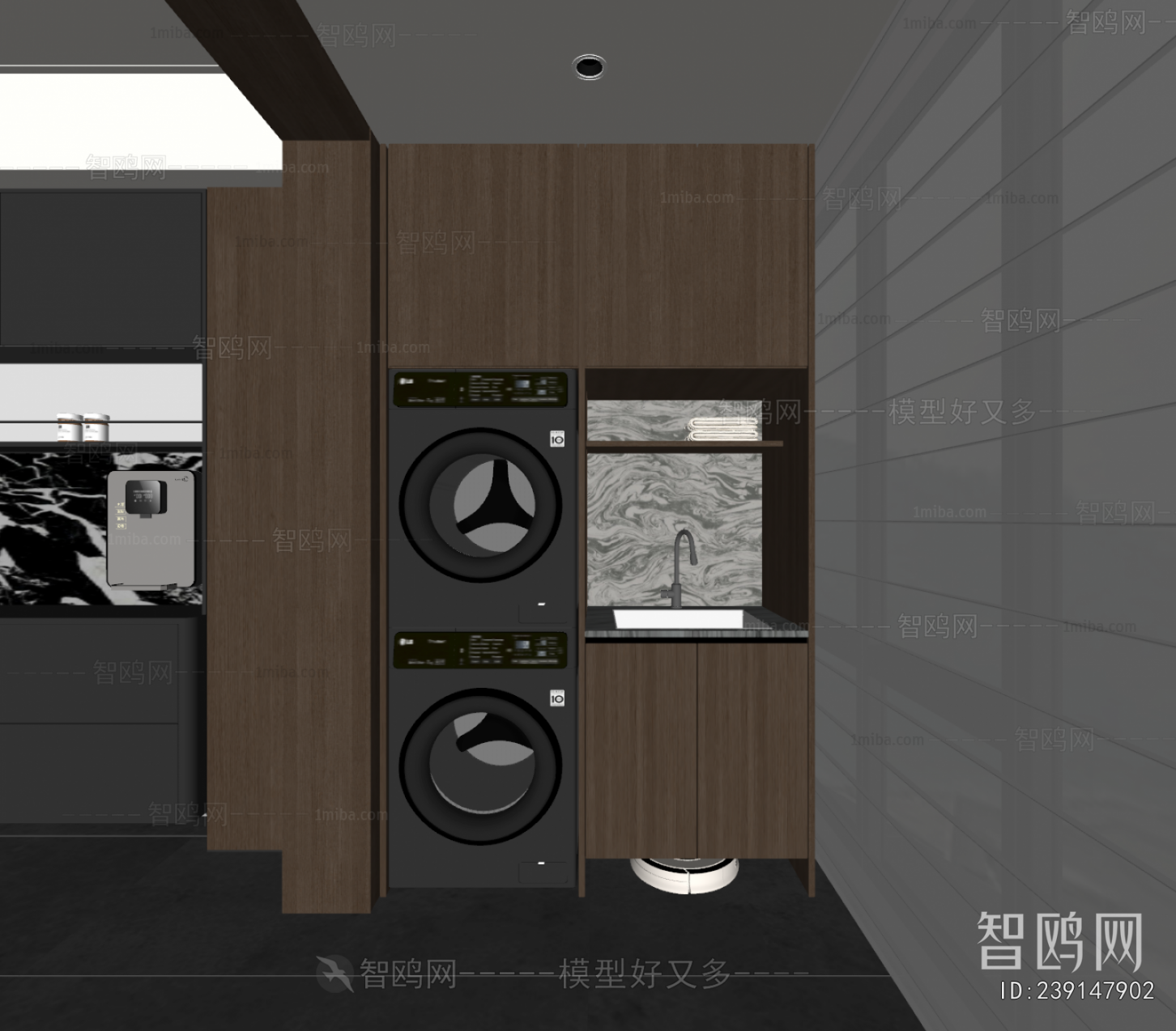 Modern Laundry Cabinet