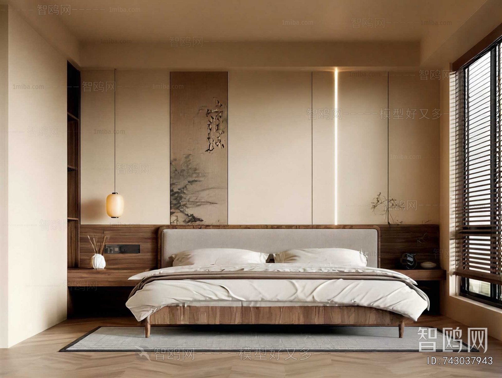 New Chinese Style Bedroom