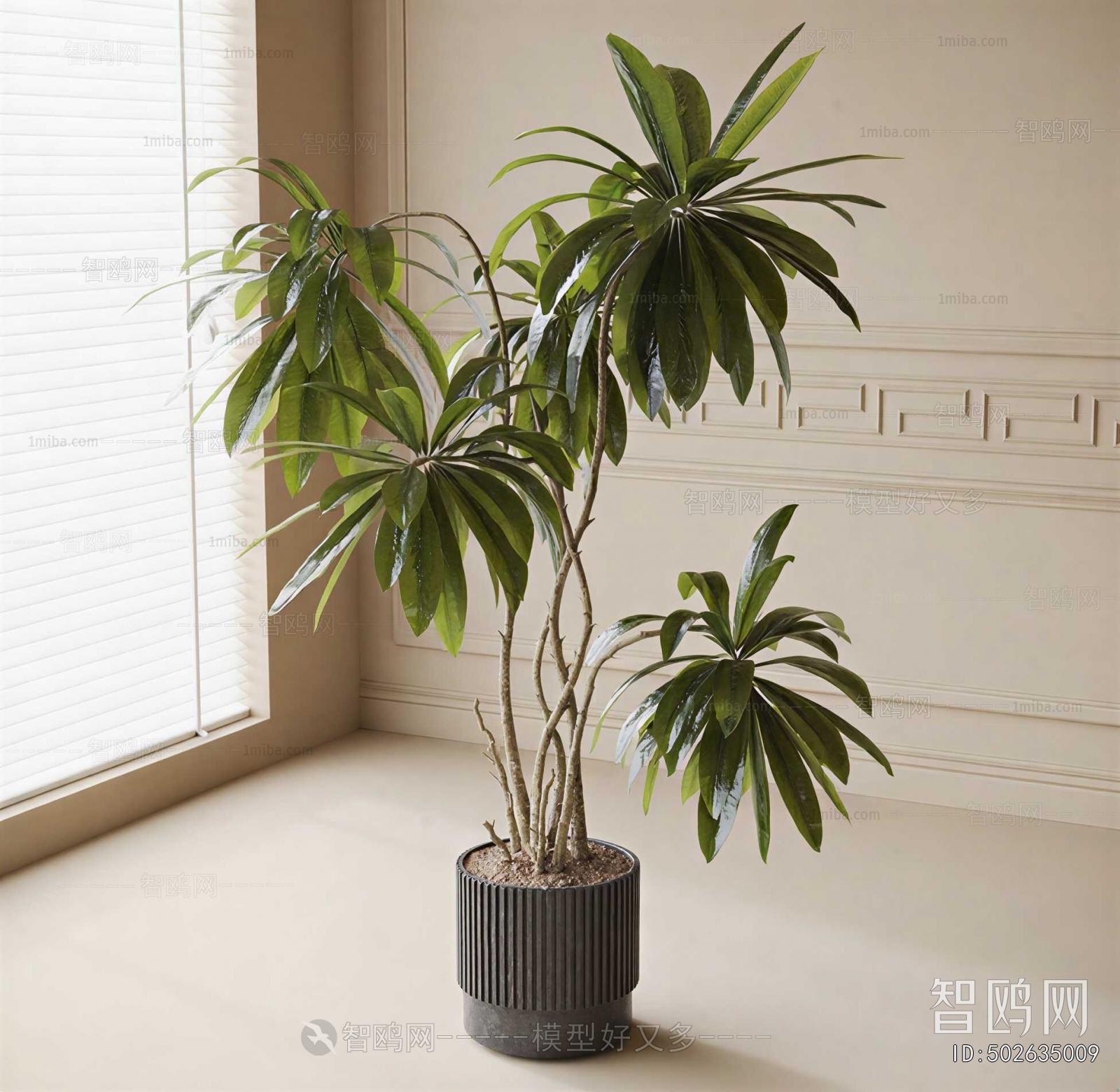 Modern Ground Green Plant Potted Plants