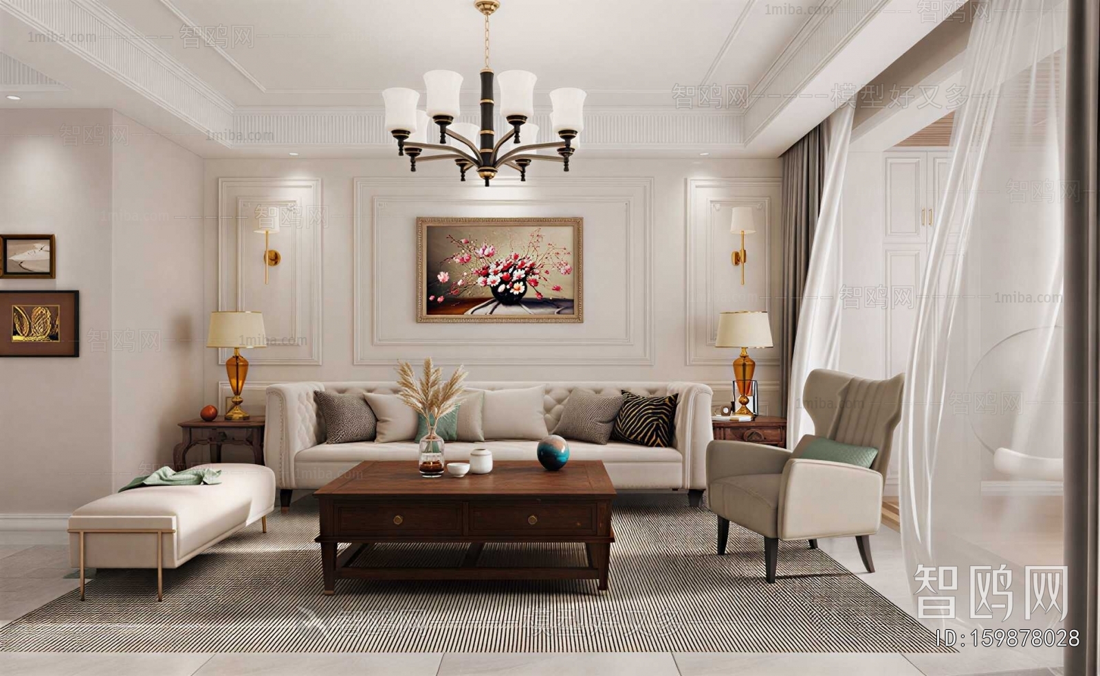 American Style A Living Room