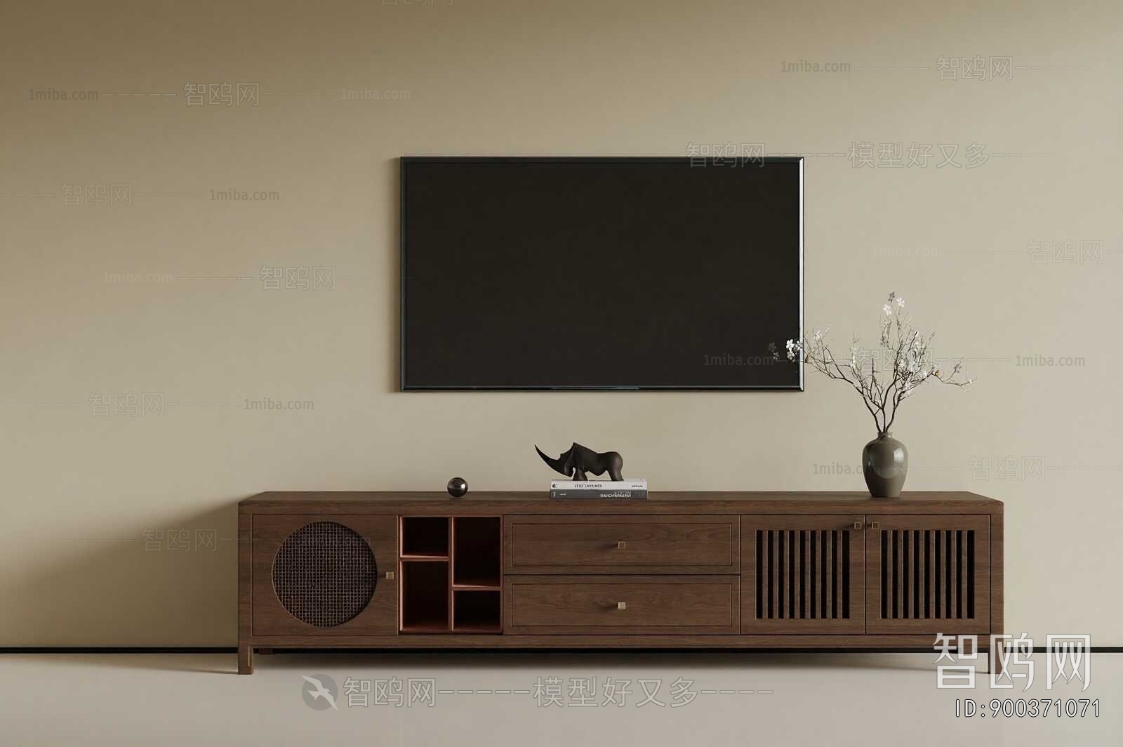 New Chinese Style TV Cabinet