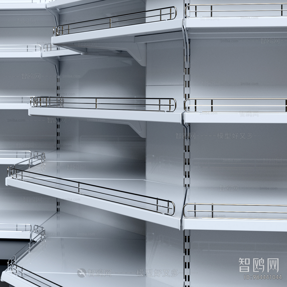 Modern Supermarket Shelf