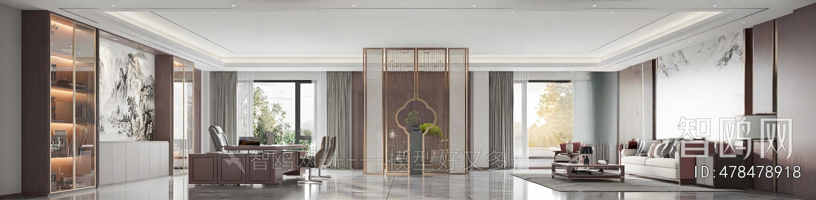 New Chinese Style Manager's Office