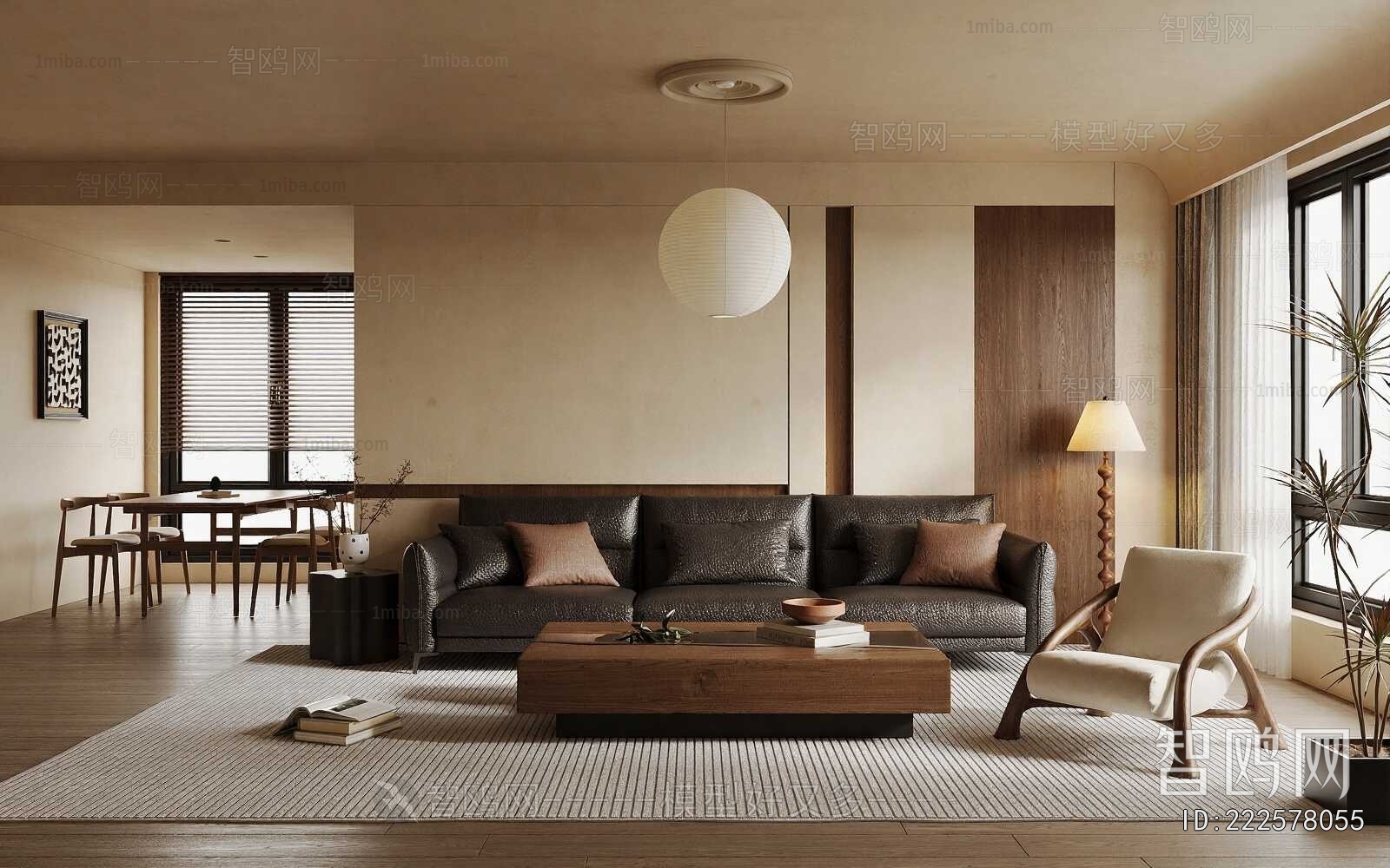 Wabi-sabi Style A Living Room