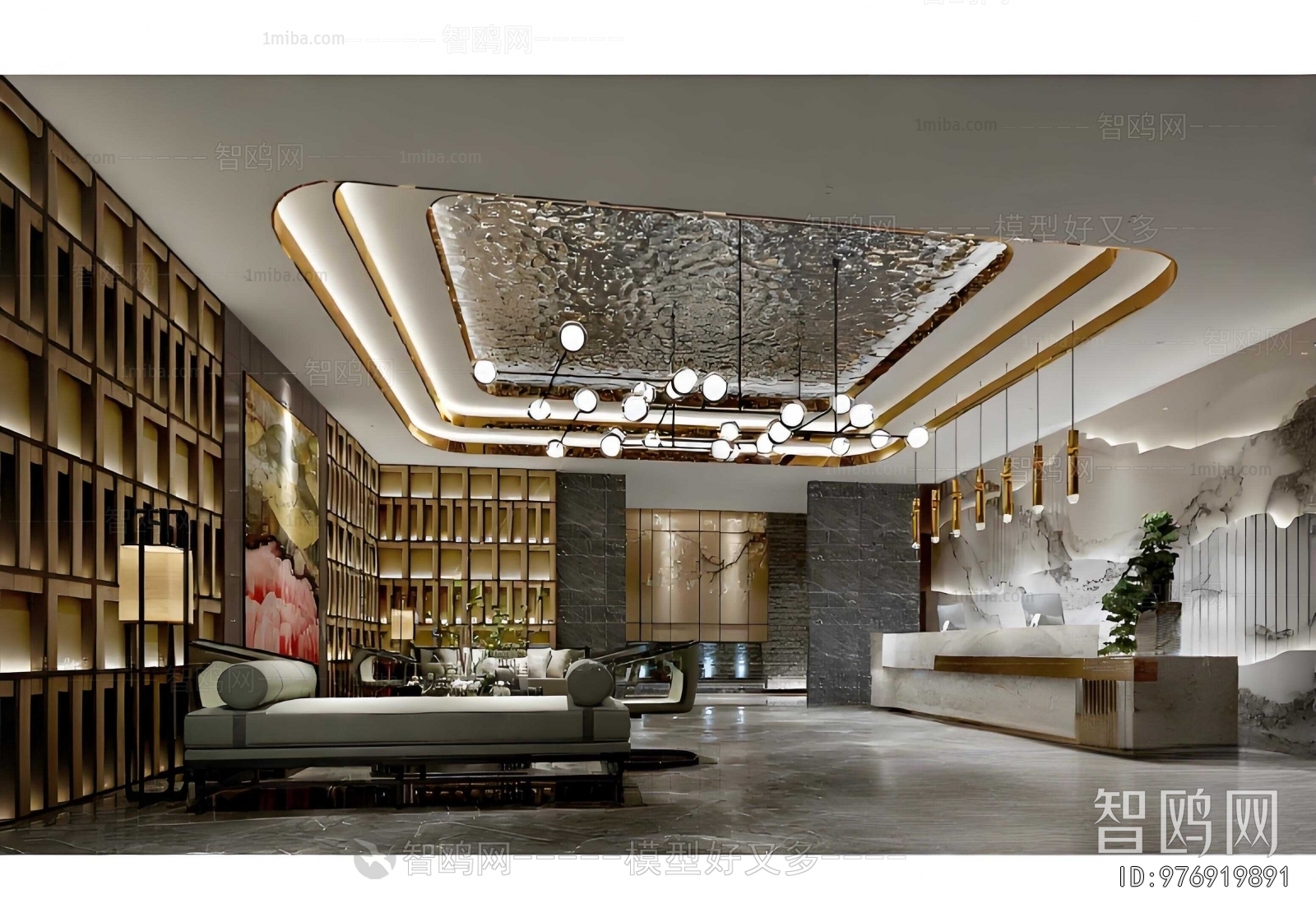 New Chinese Style Lobby Hall