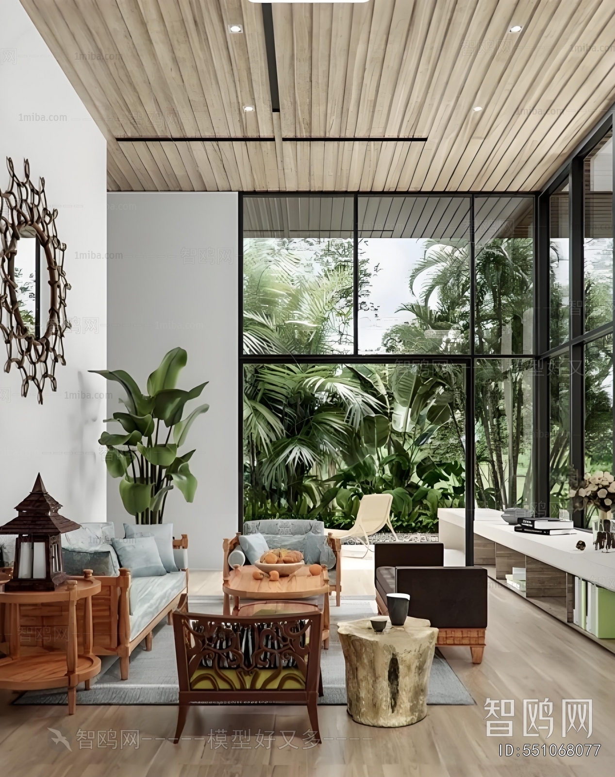 Southeast Asian Style A Living Room