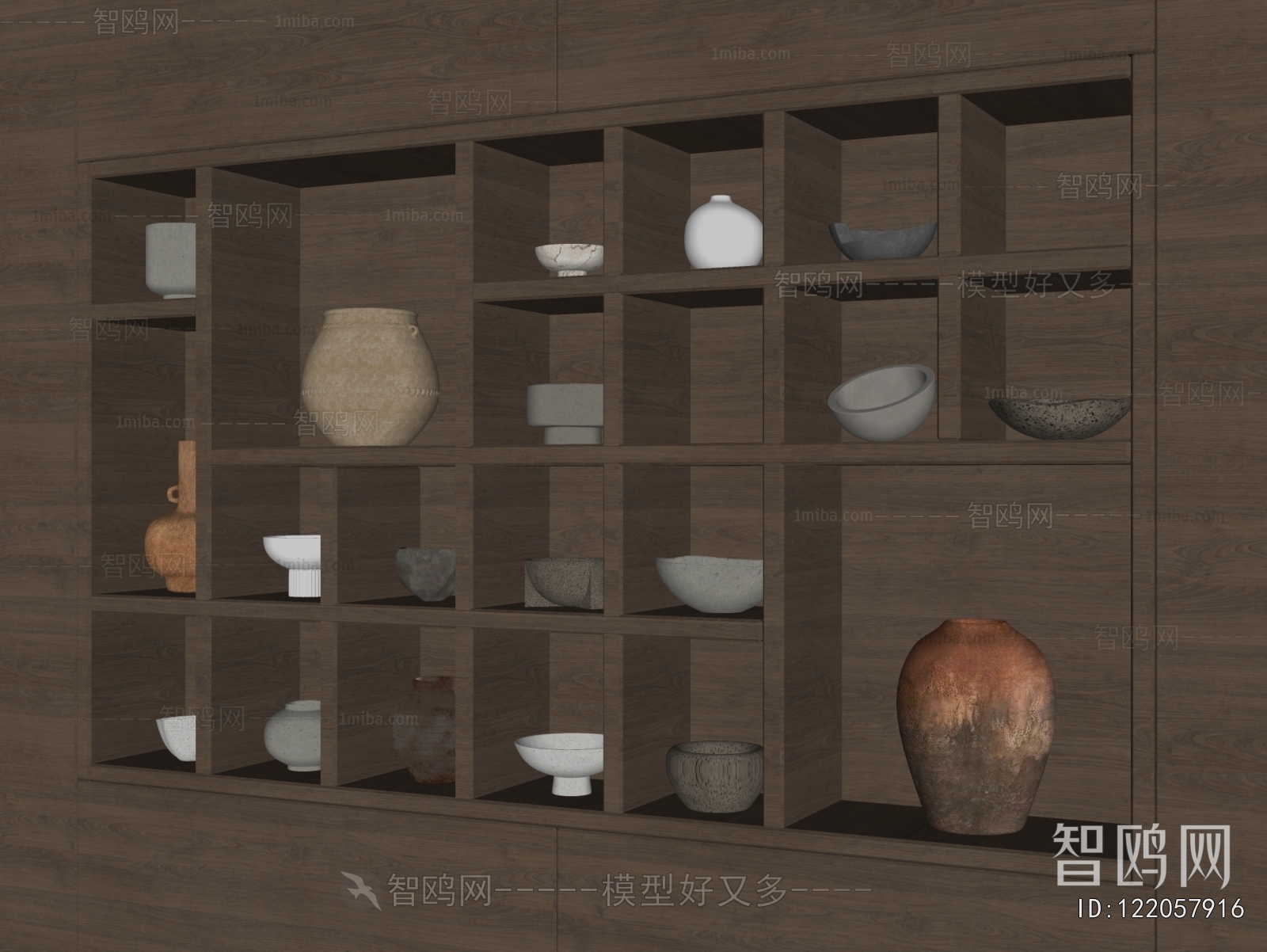 Wabi-sabi Style Clay Pot