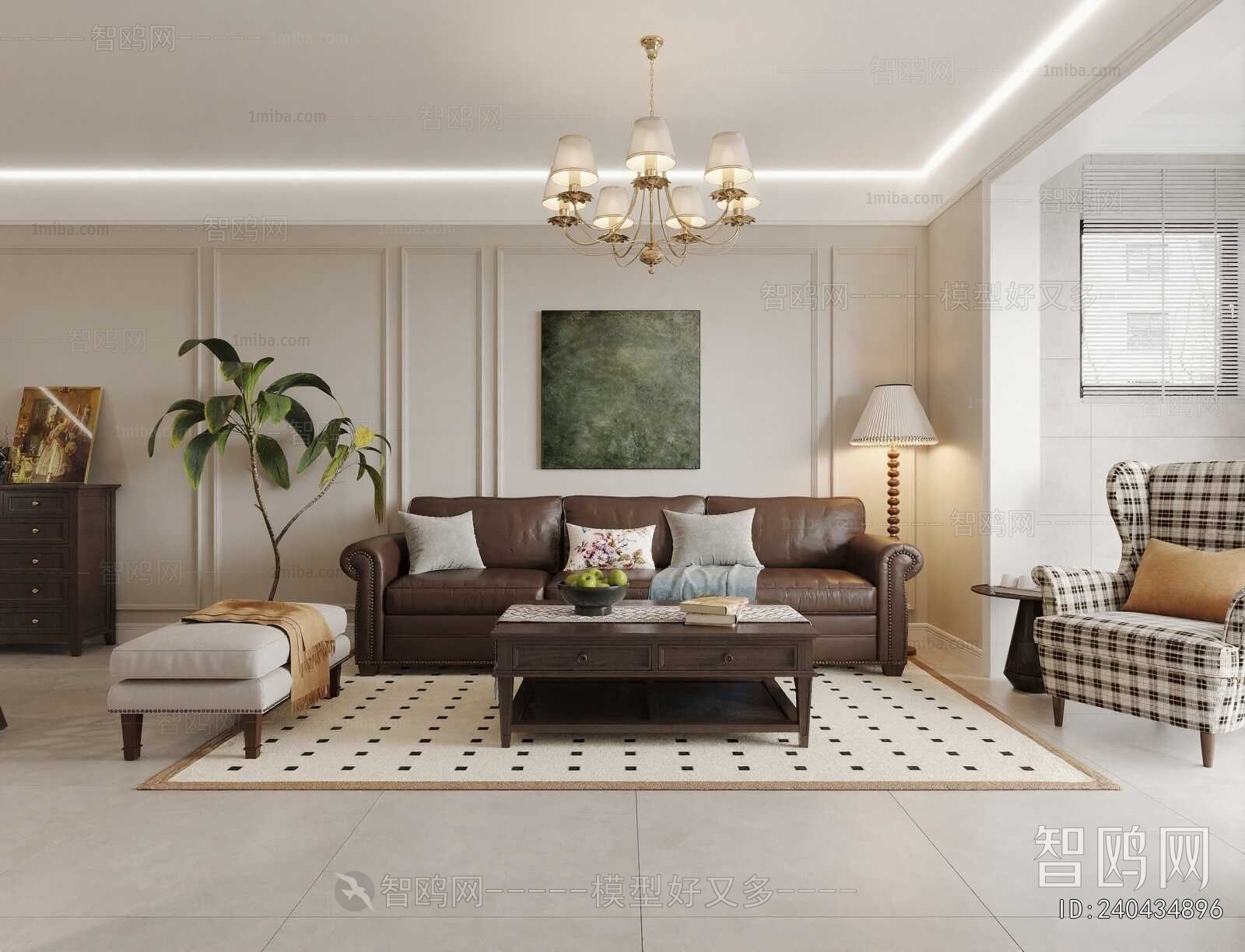 American Style A Living Room