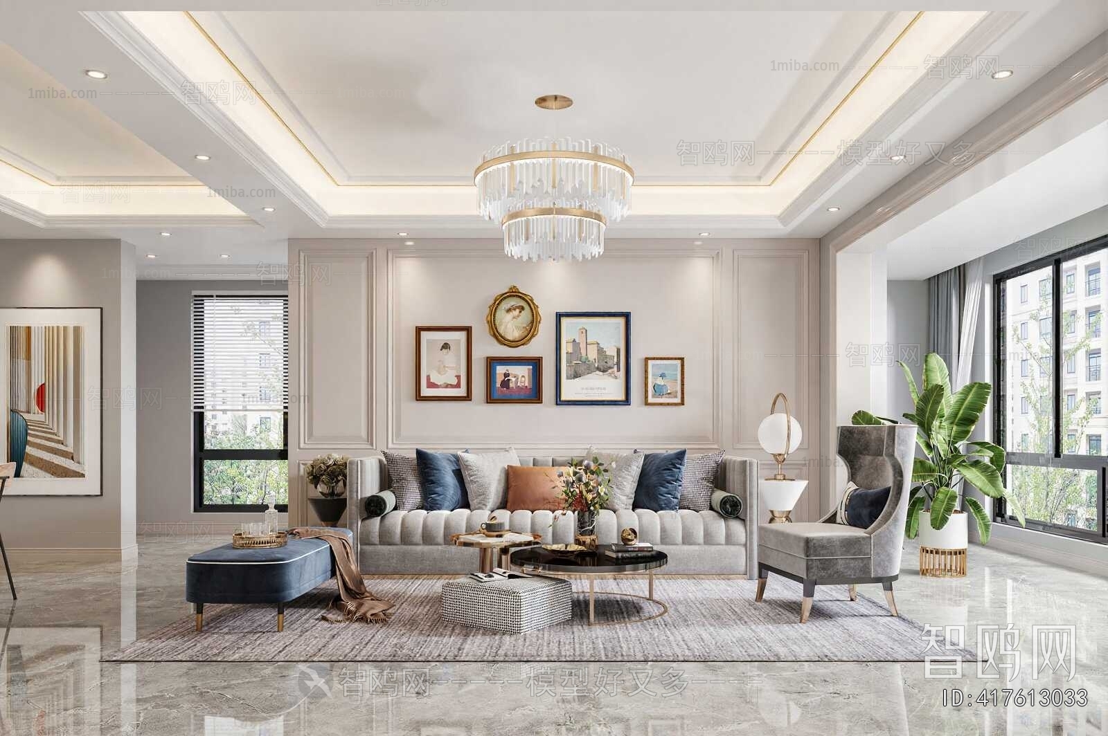 American Style A Living Room