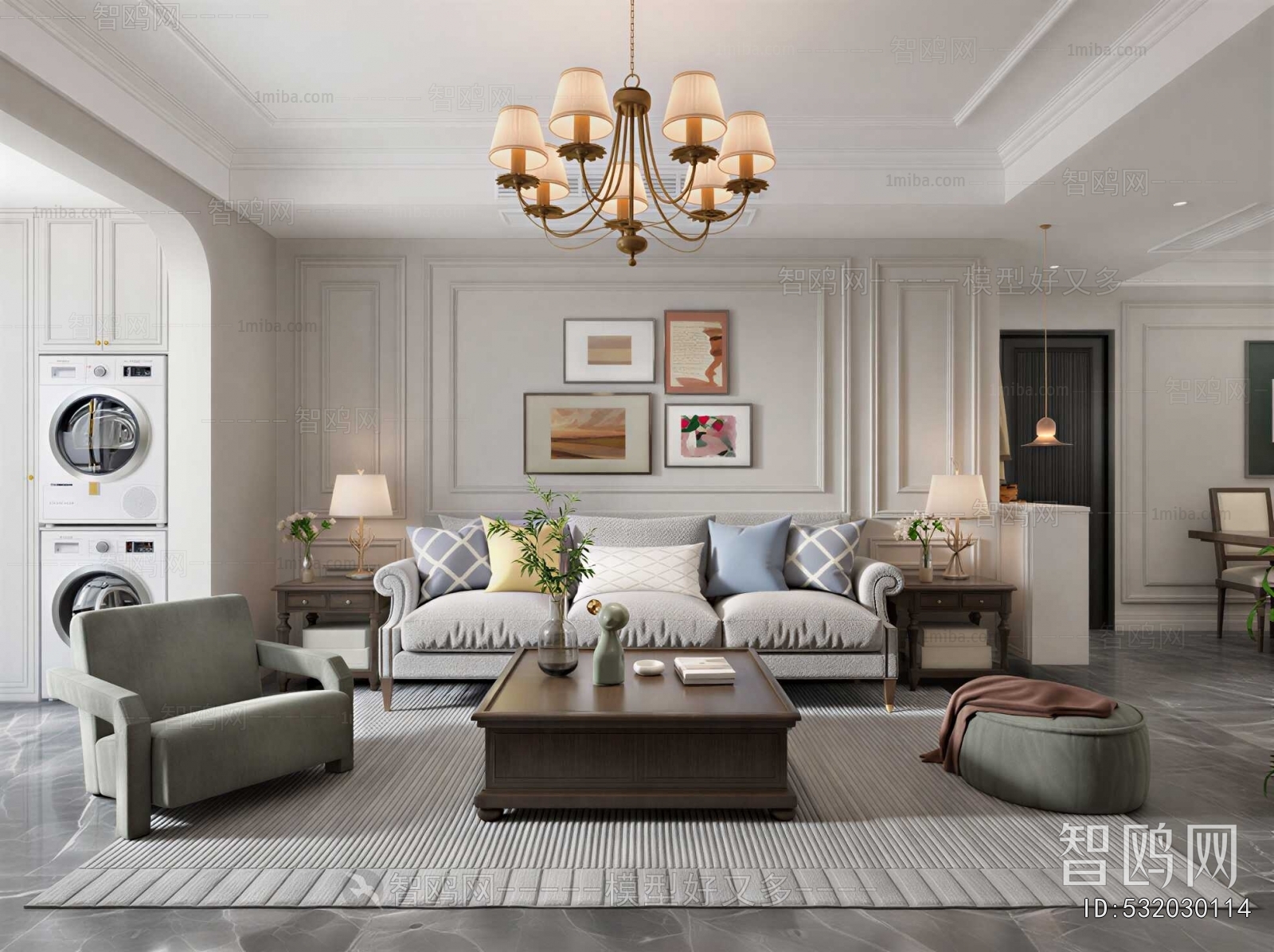 American Style A Living Room