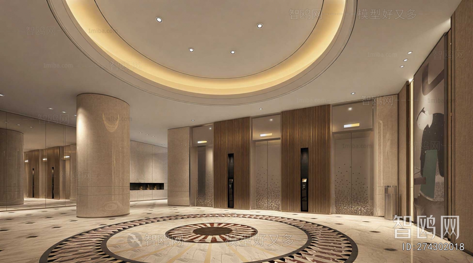 New Classical Style Elevator Hall