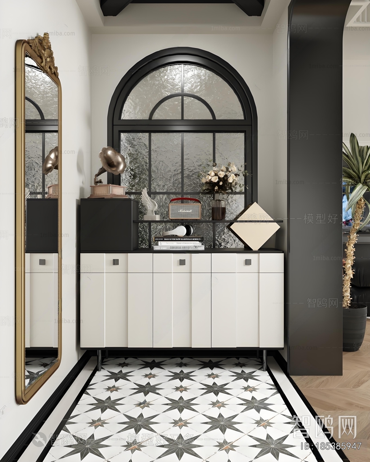 French Style Entrance Cabinet