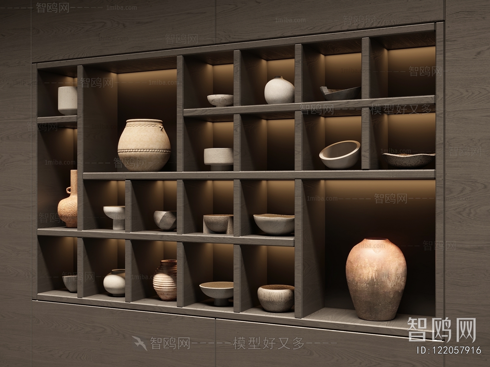 Wabi-sabi Style Clay Pot