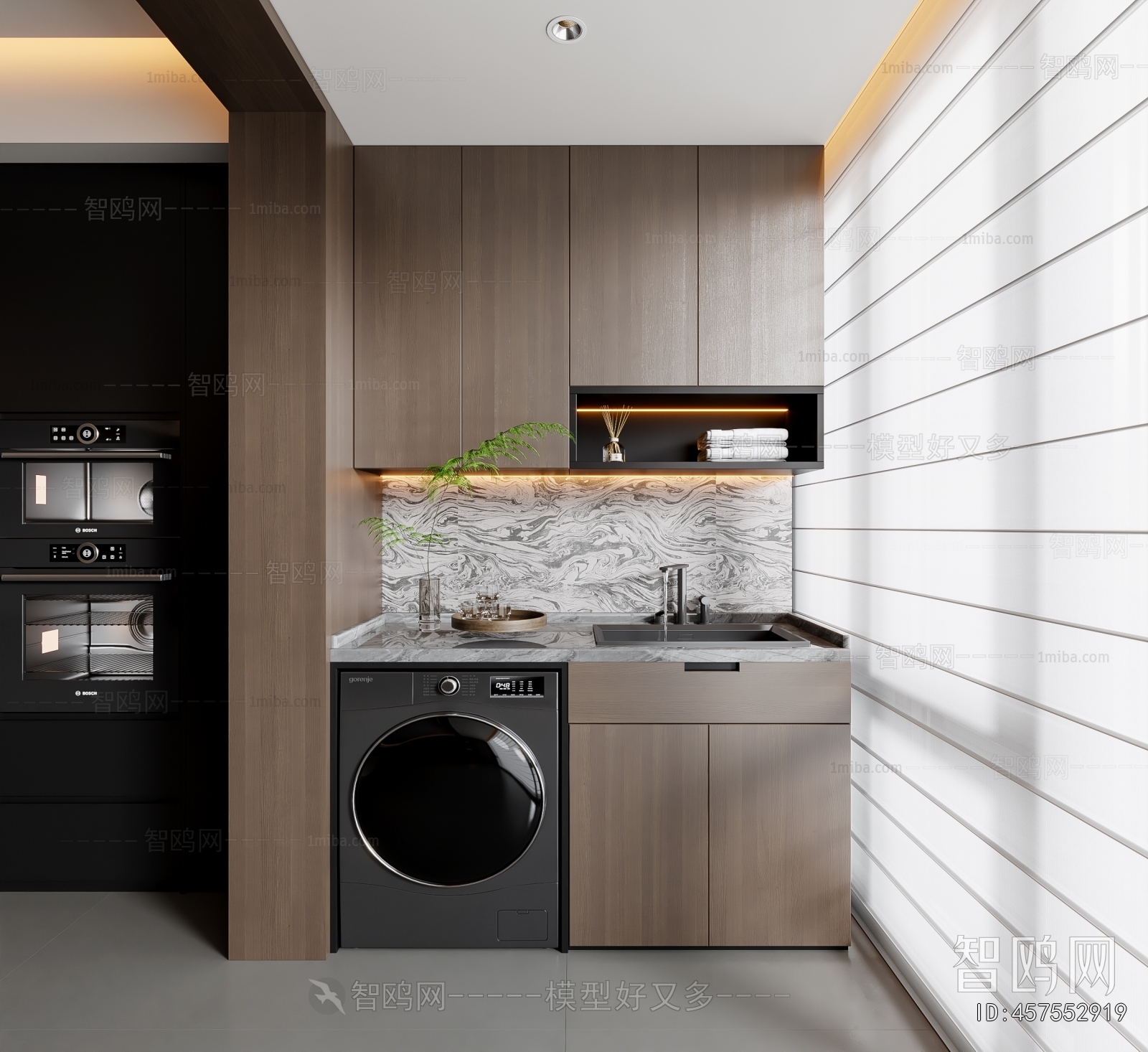 Modern Laundry Cabinet