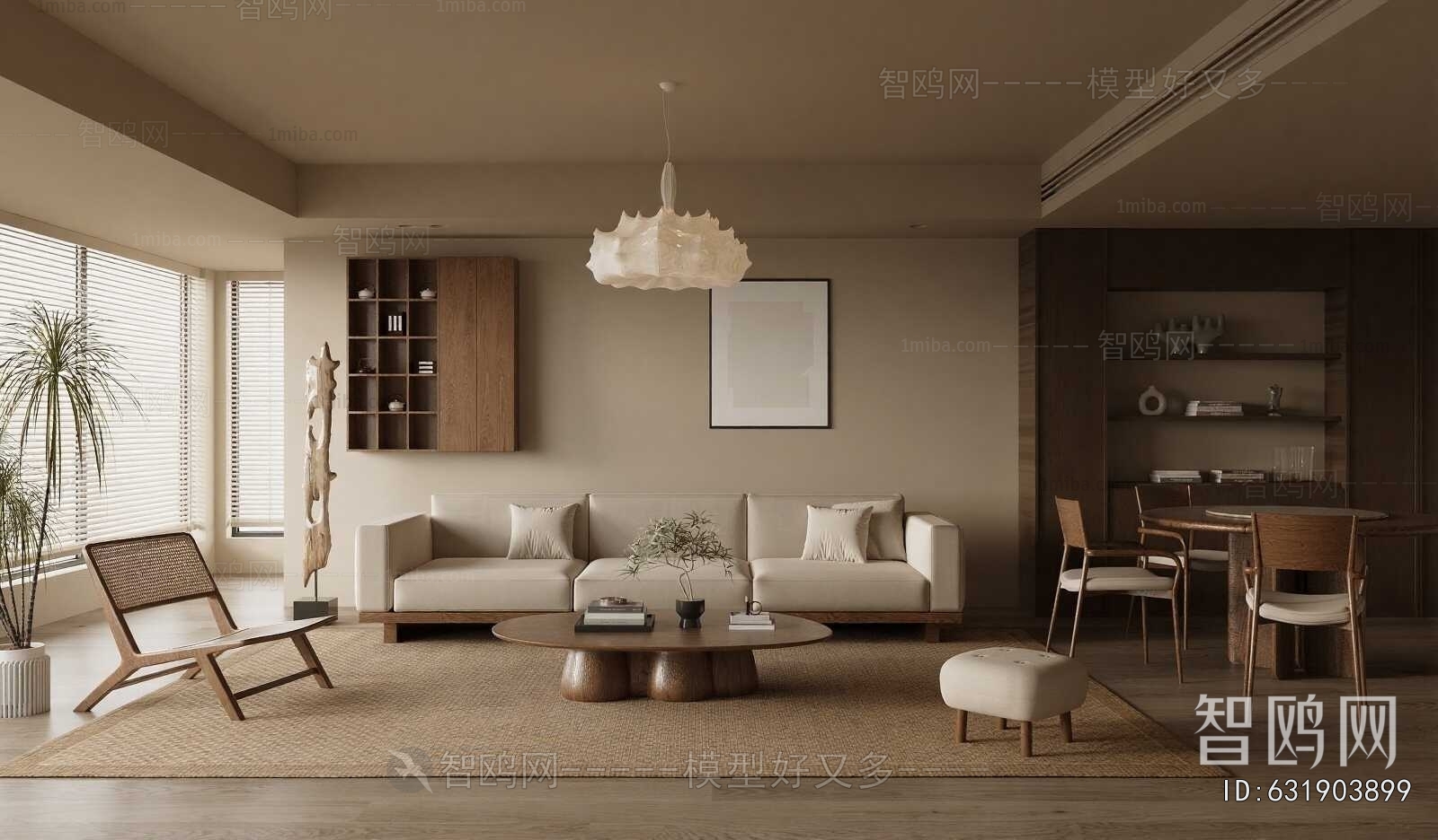 Wabi-sabi Style A Living Room