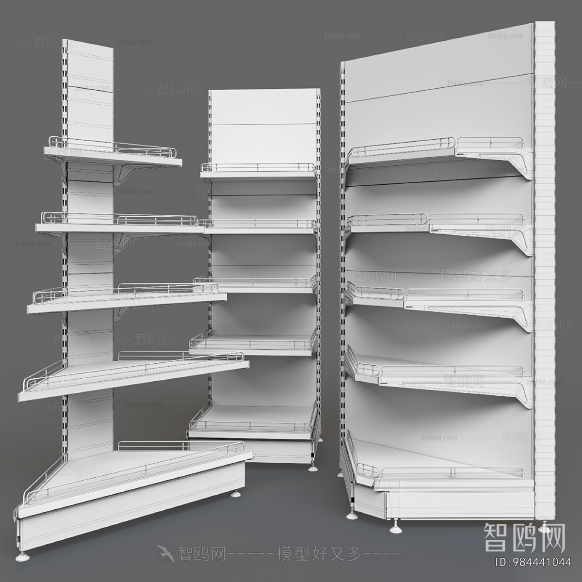 Modern Supermarket Shelf