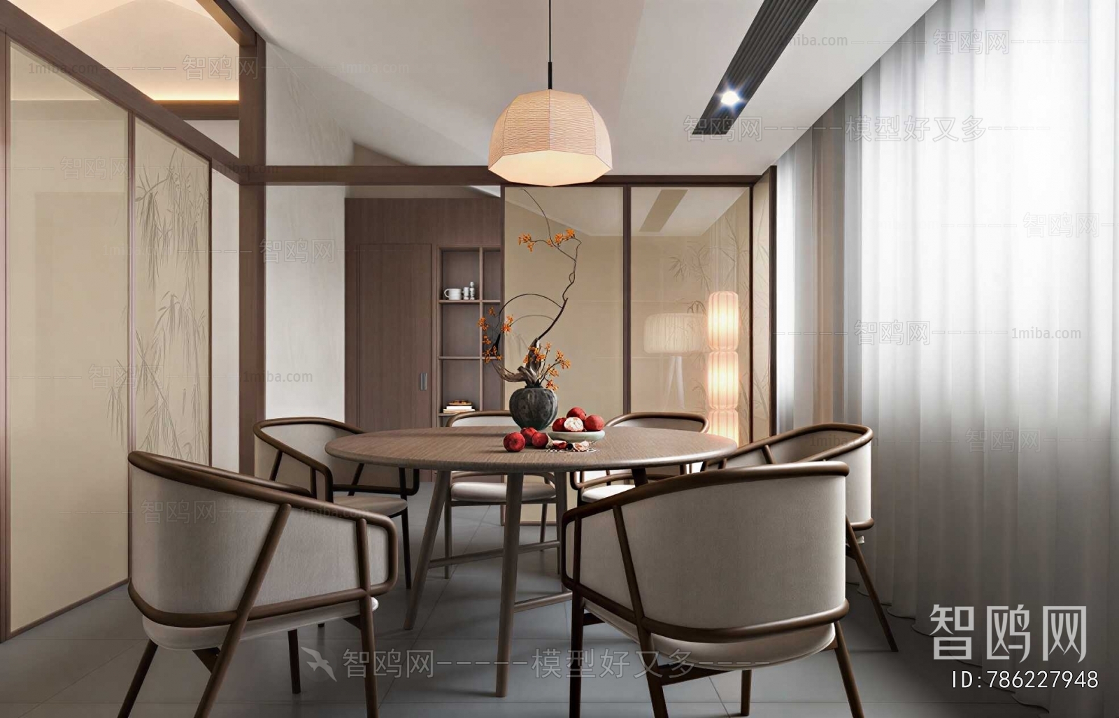 New Chinese Style Dining Room