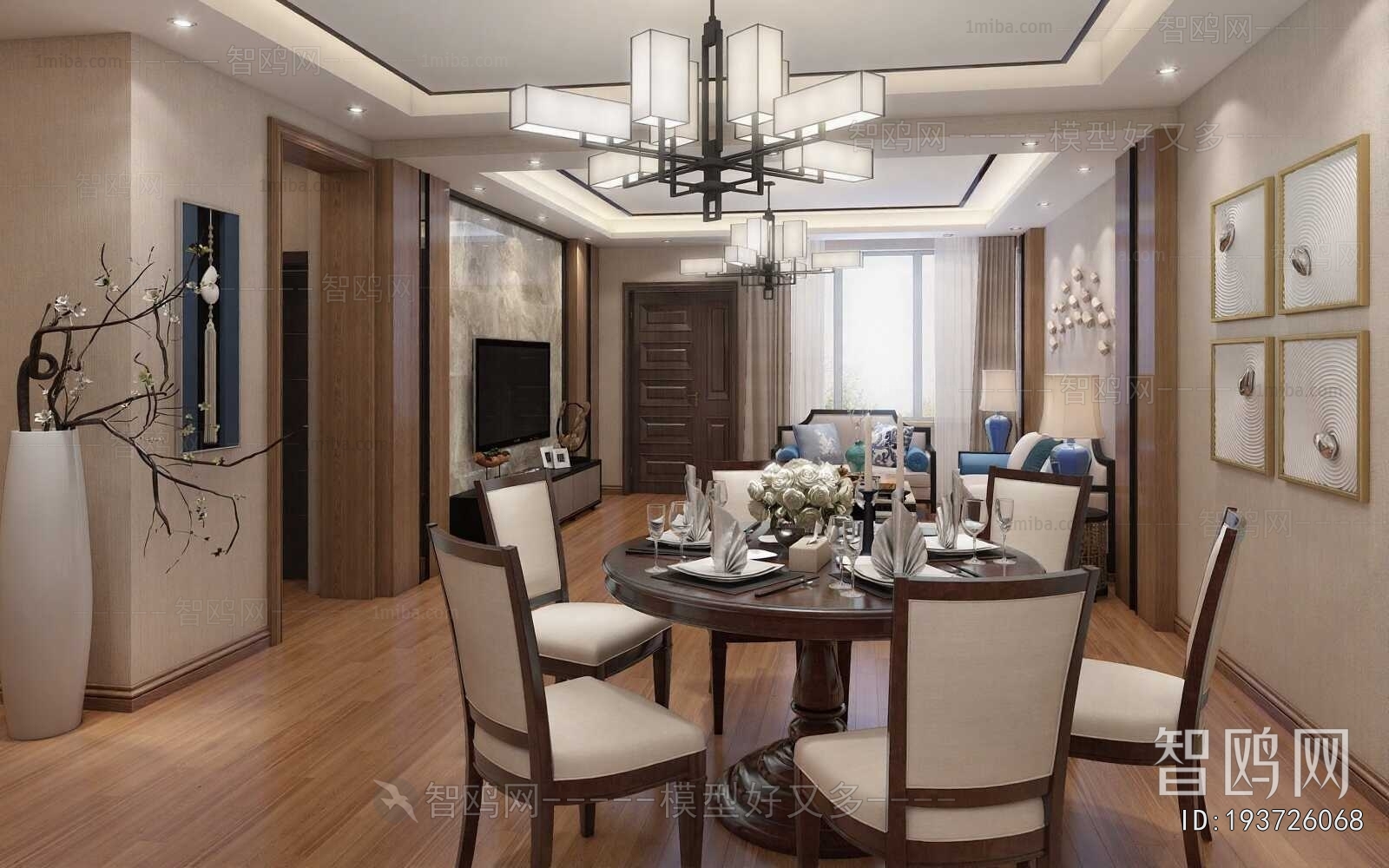 New Chinese Style Dining Room