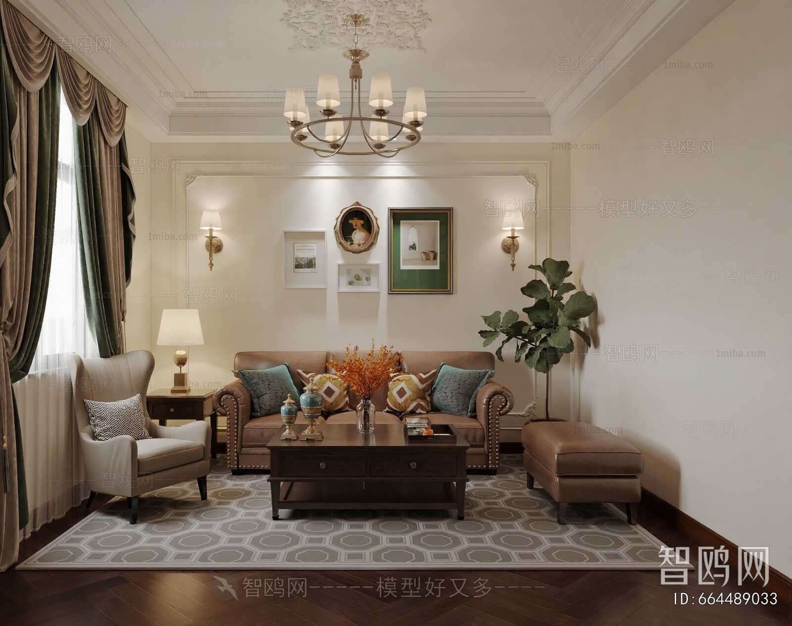 American Style A Living Room