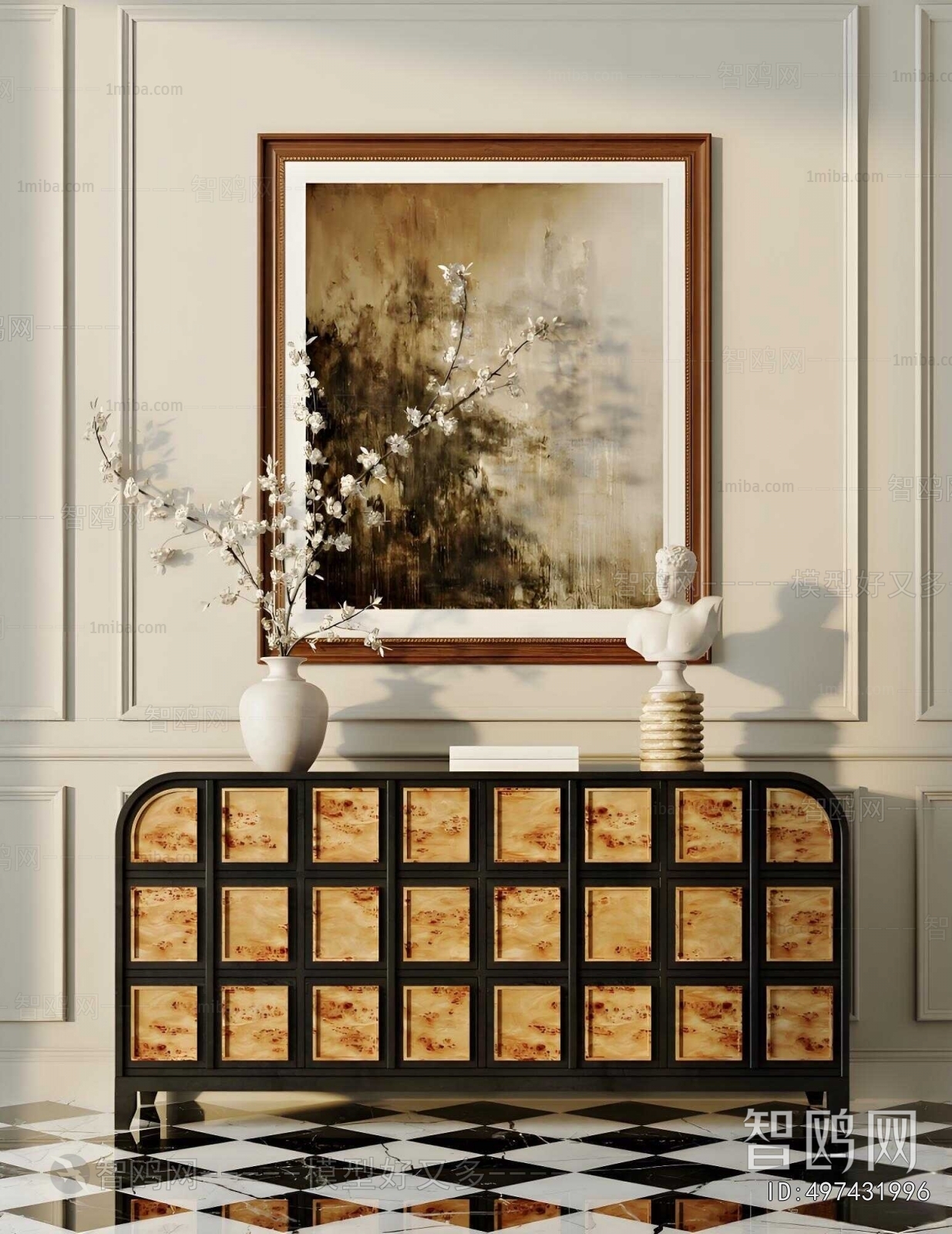 French Style Entrance Cabinet