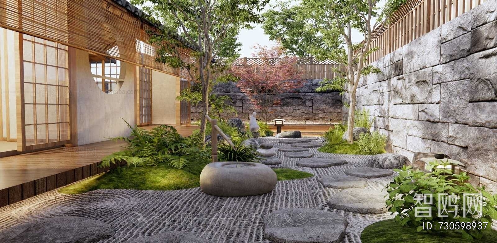 Japanese Style Courtyard/landscape