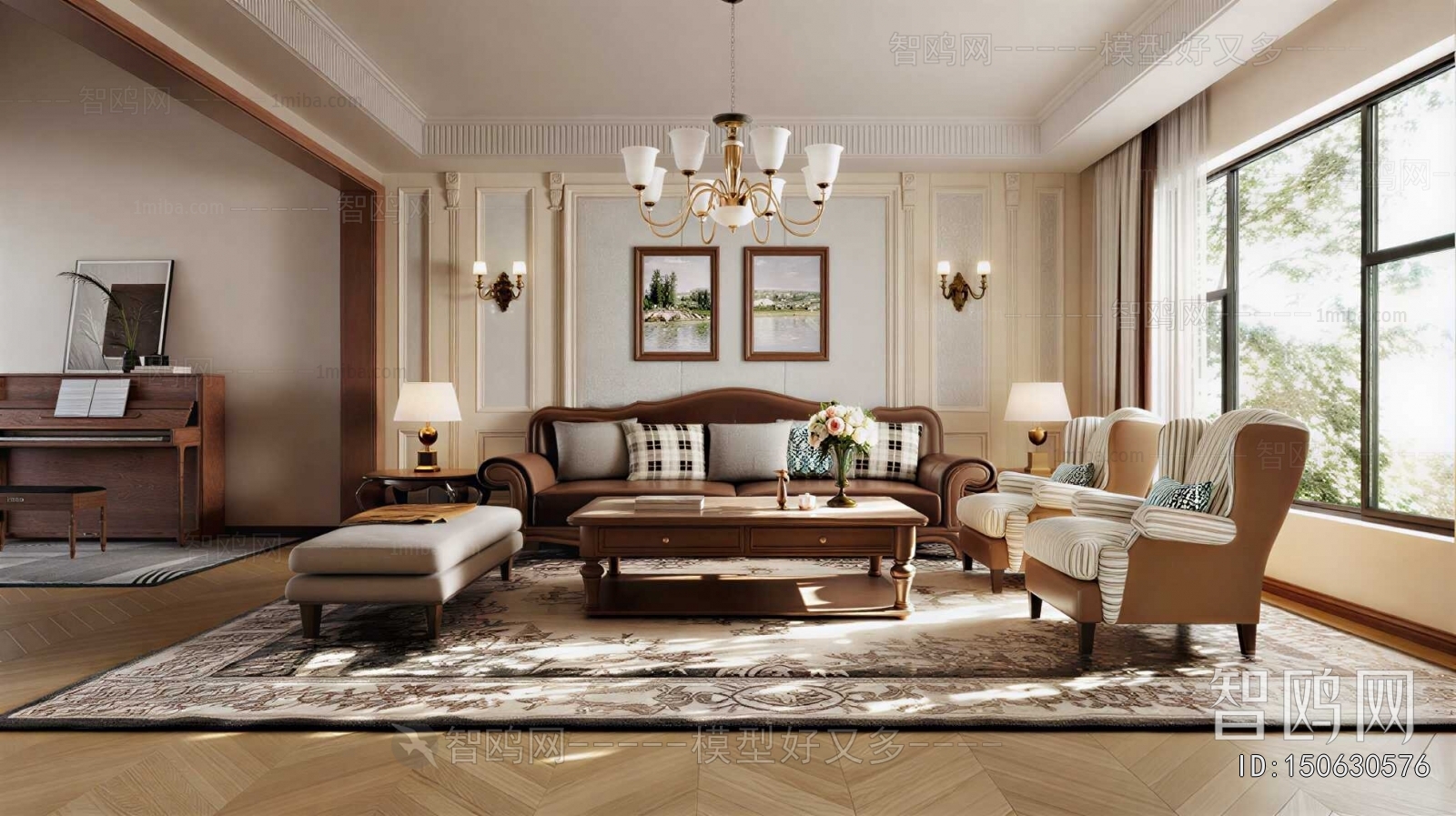 American Style A Living Room