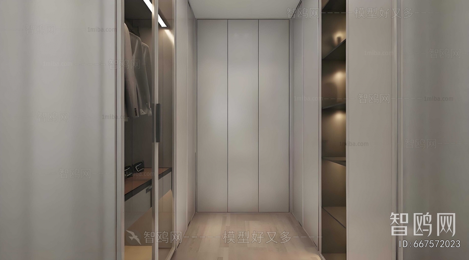 Modern Clothes Storage Area