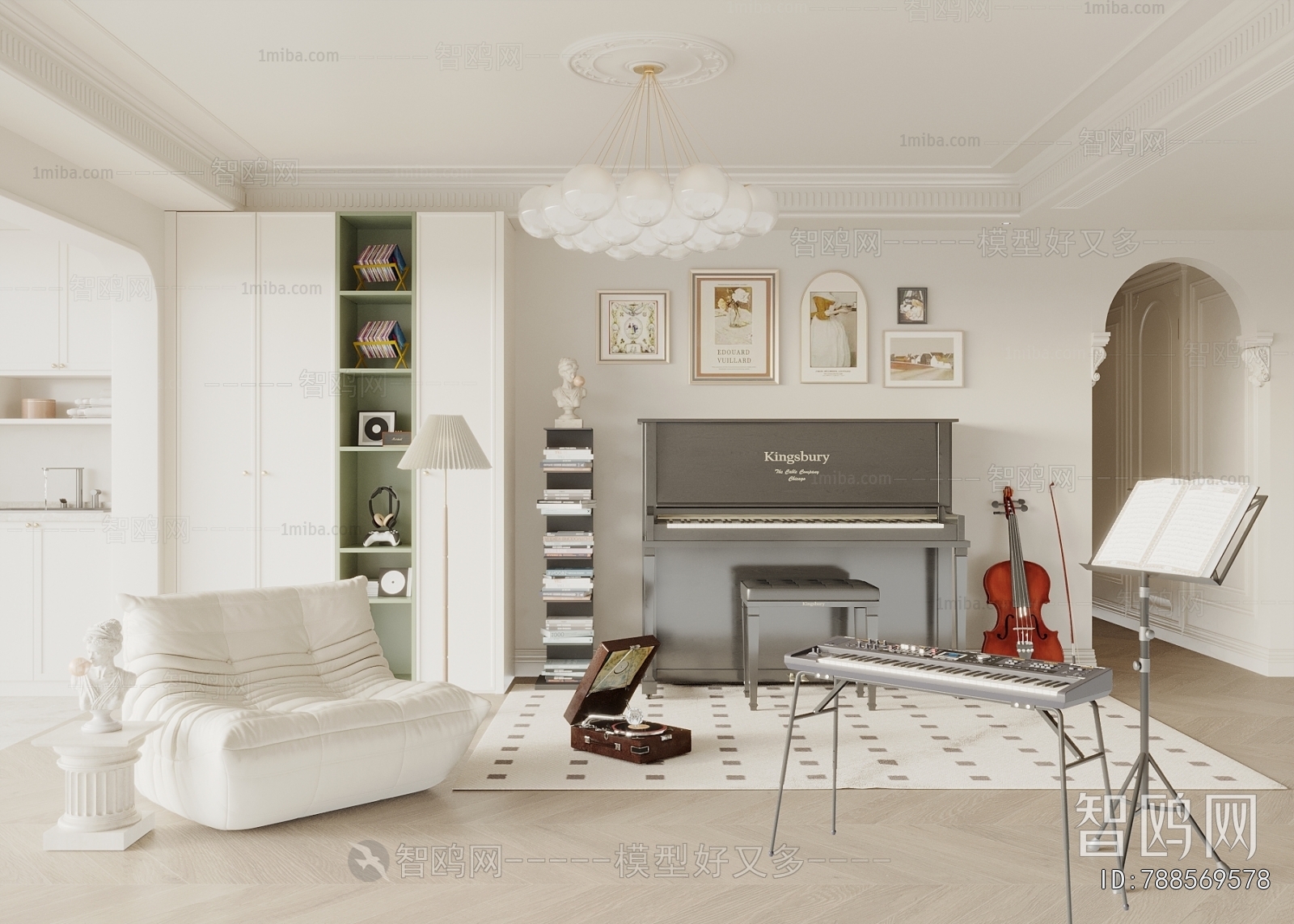 Modern Piano Room