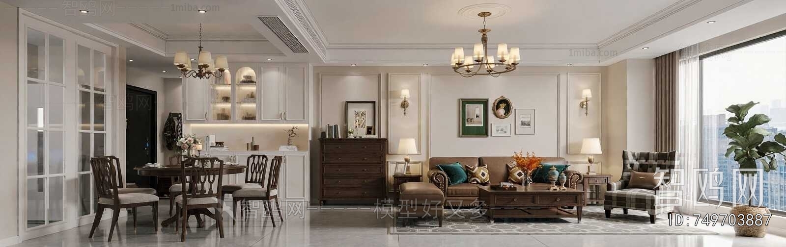 American Style A Living Room