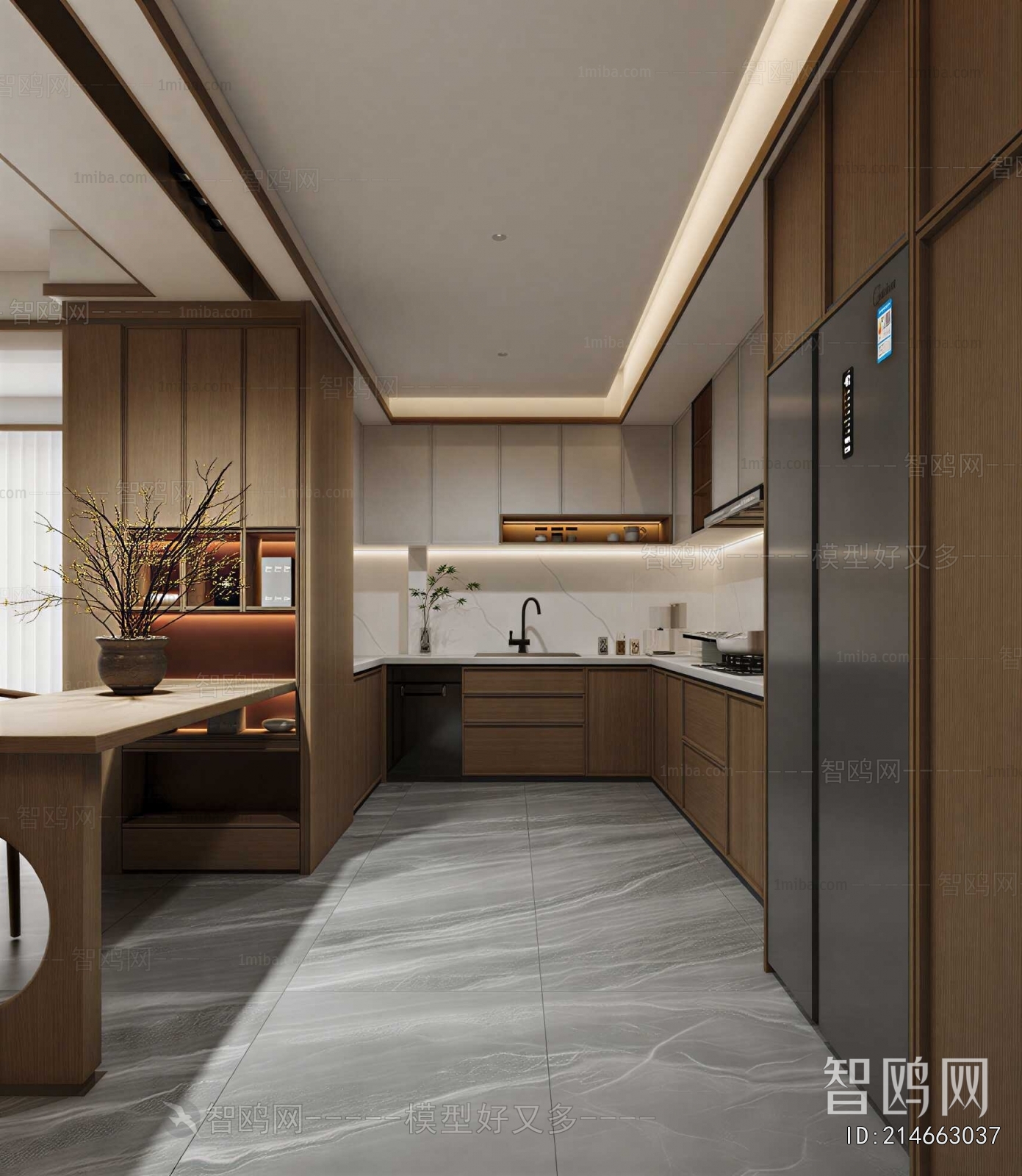 New Chinese Style Open Kitchen