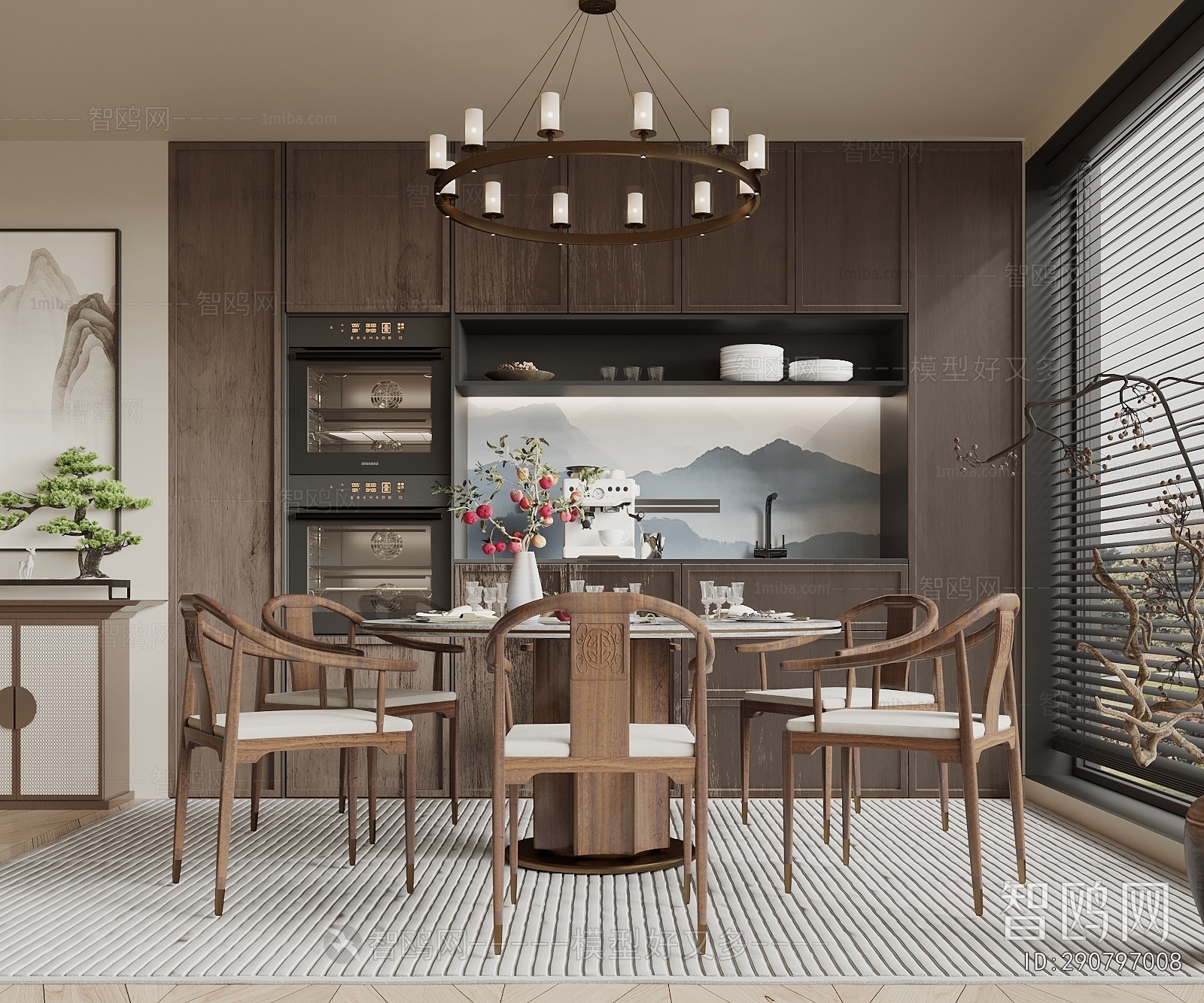New Chinese Style Dining Room