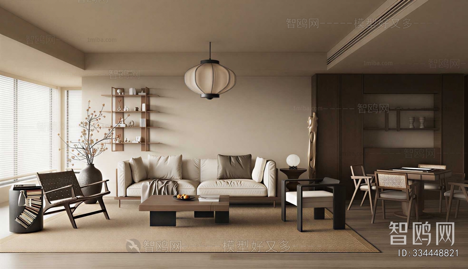 Wabi-sabi Style A Living Room