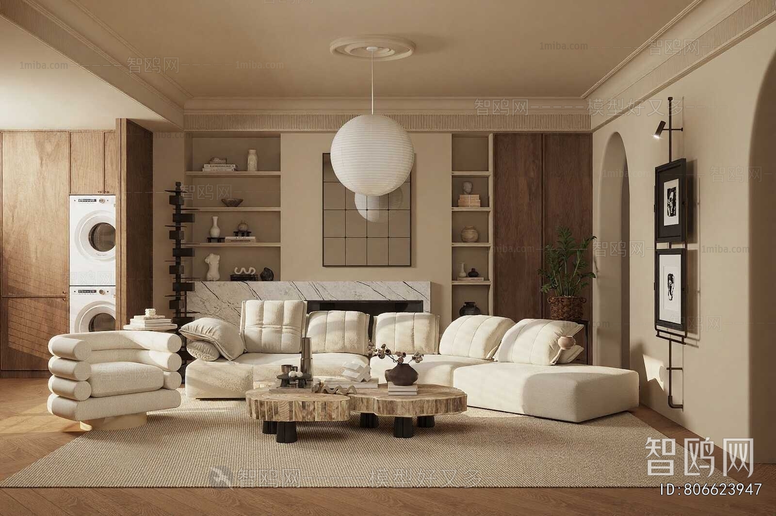 Wabi-sabi Style A Living Room