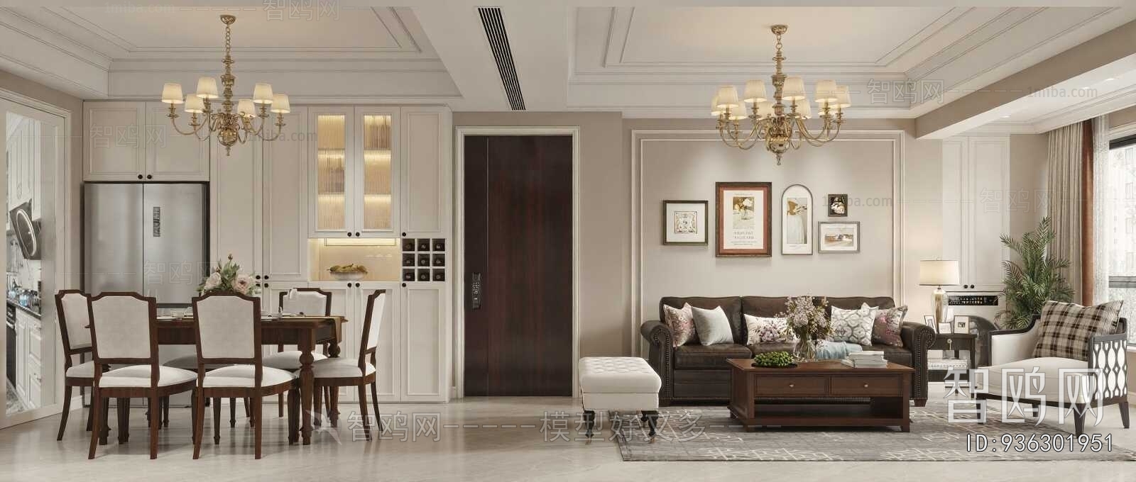 American Style A Living Room