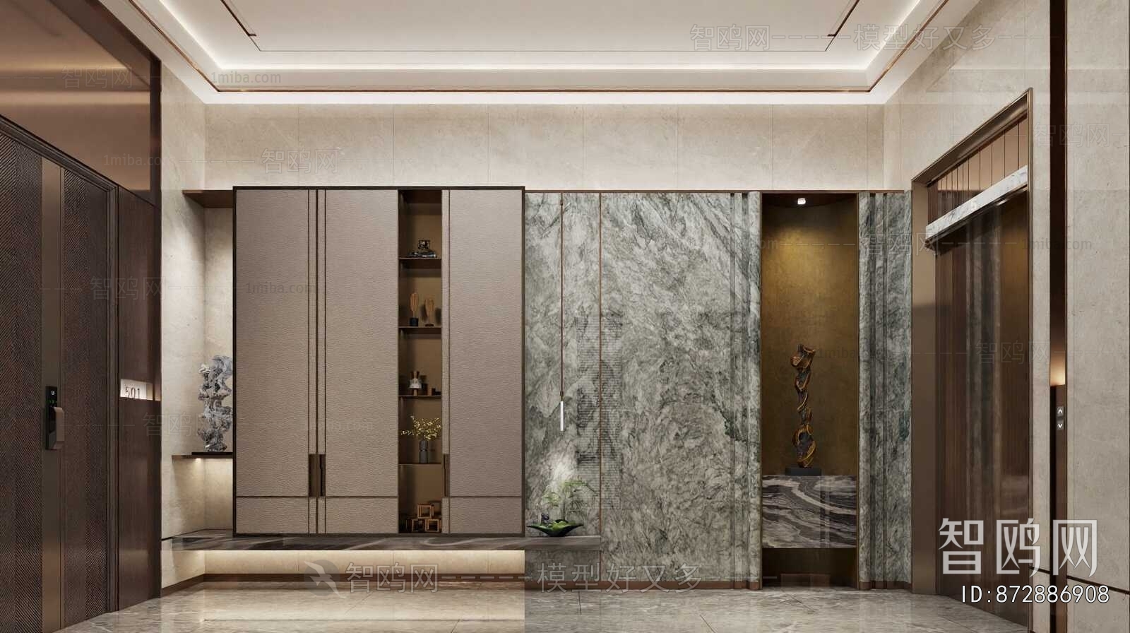 New Chinese Style Hallway