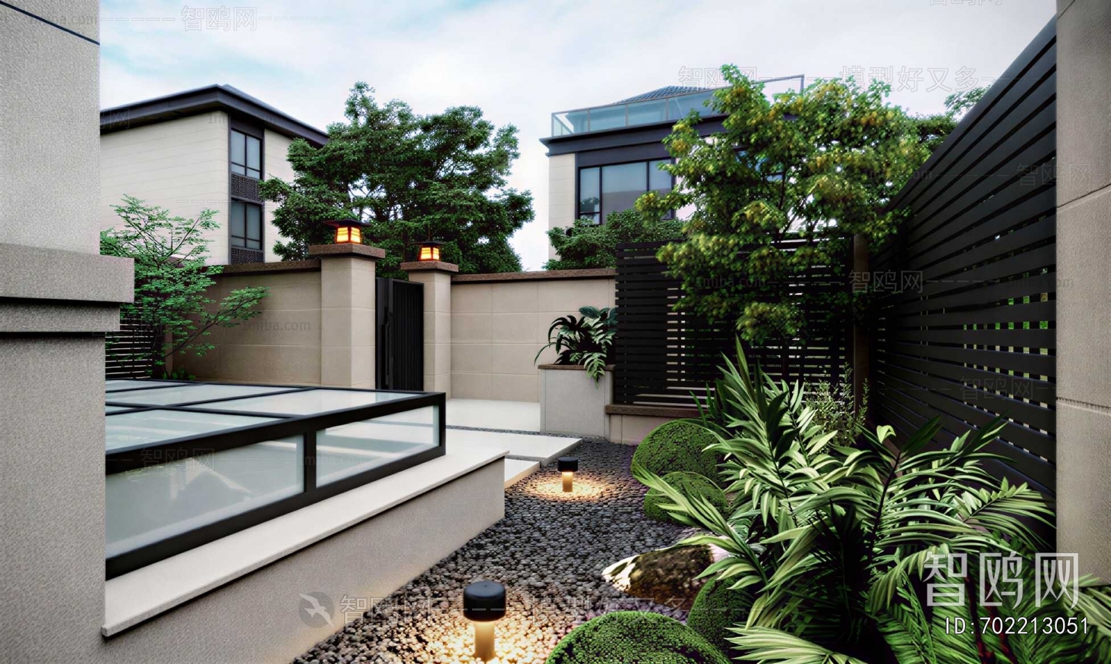 Modern Courtyard/landscape