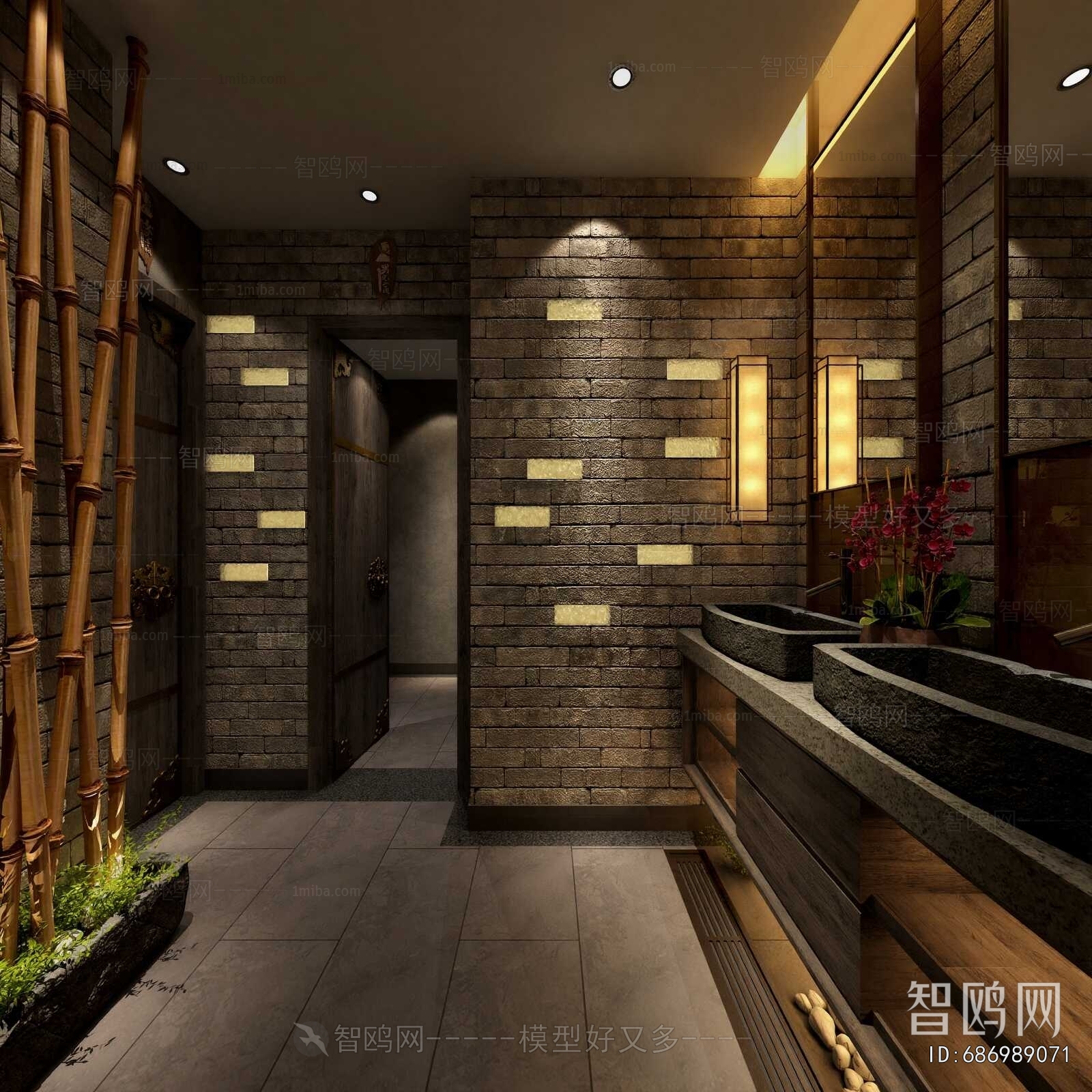 New Chinese Style Public Toilet