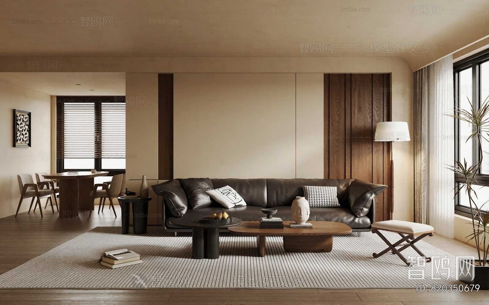 Wabi-sabi Style A Living Room