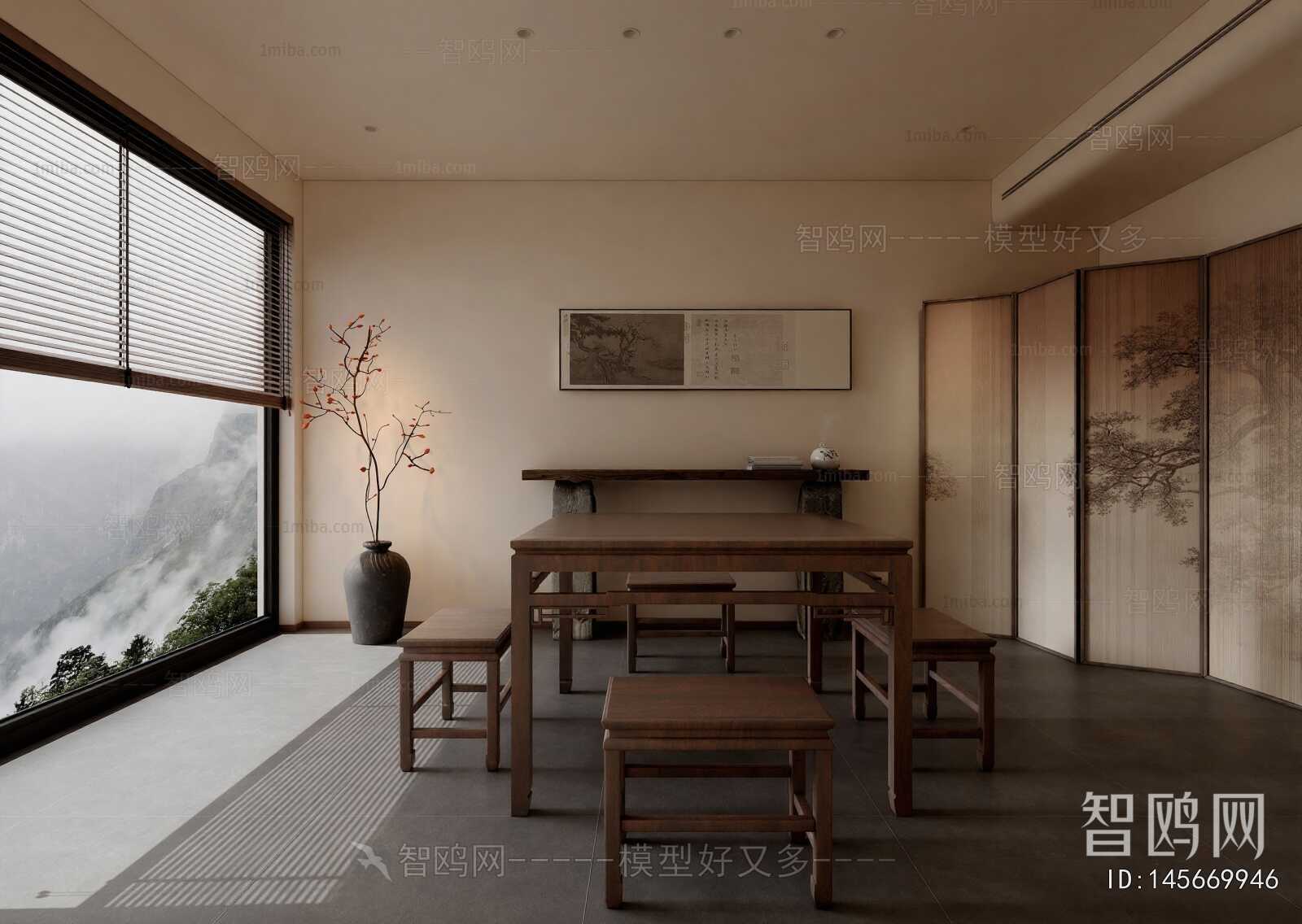 New Chinese Style Dining Room