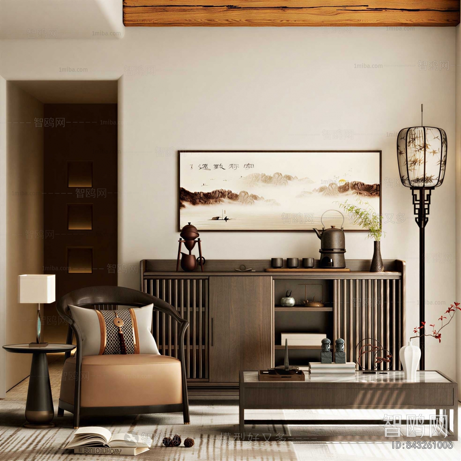 New Chinese Style Entrance Cabinet