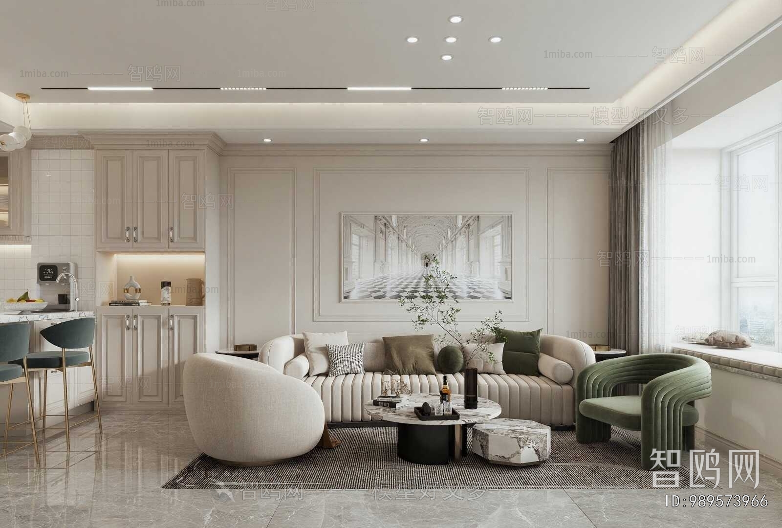 American Style A Living Room