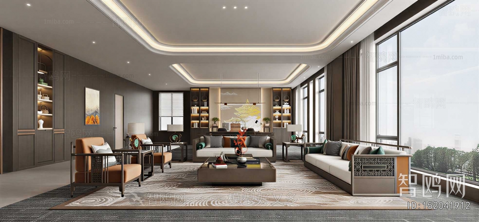 New Chinese Style Manager's Office