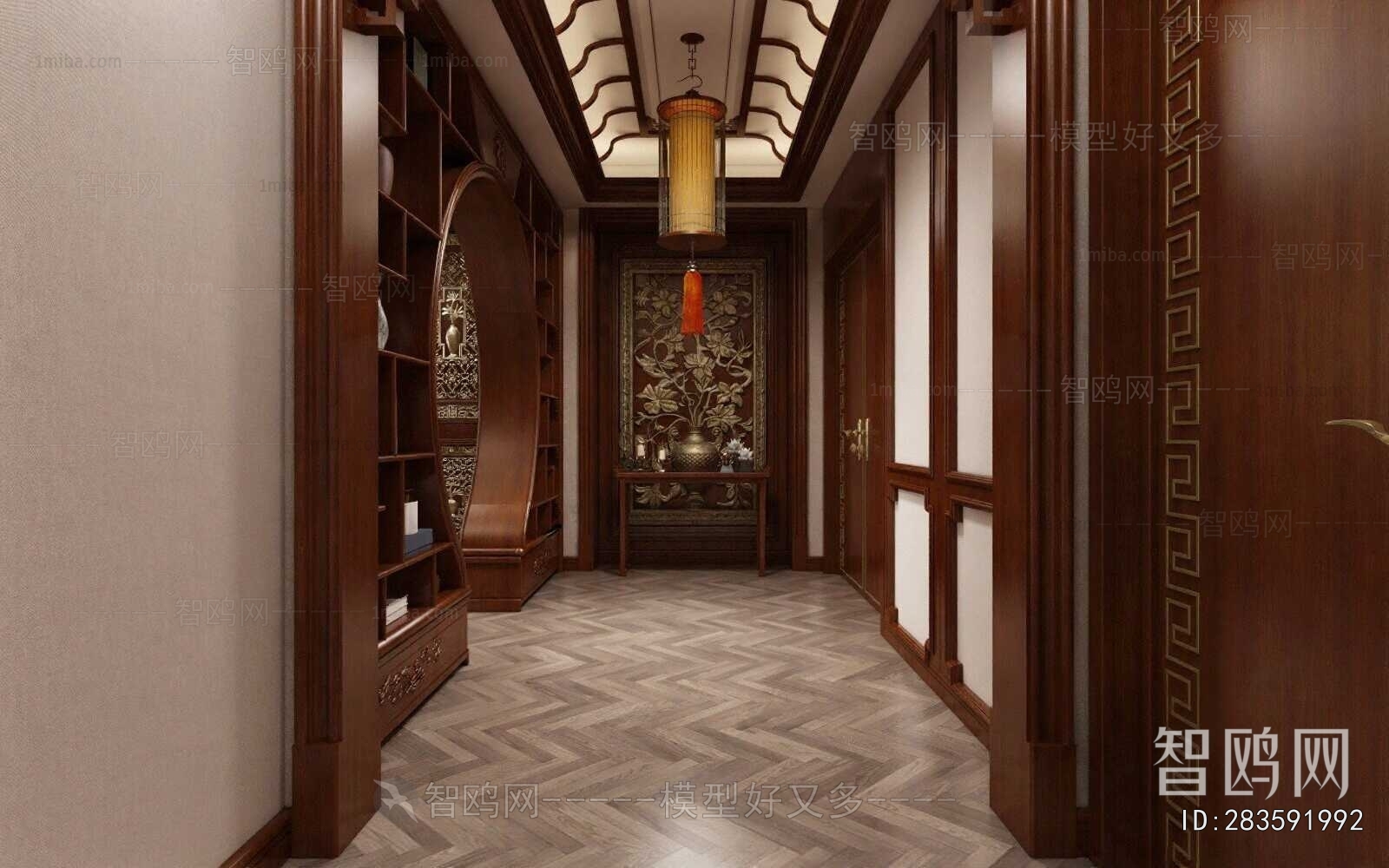 New Chinese Style Hallway