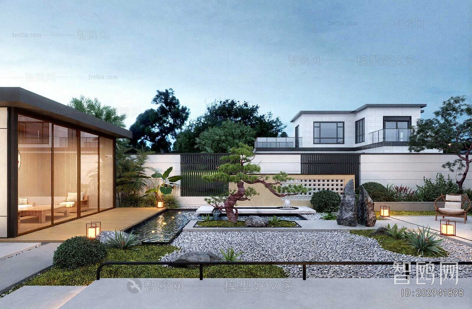 New Chinese Style Courtyard/landscape