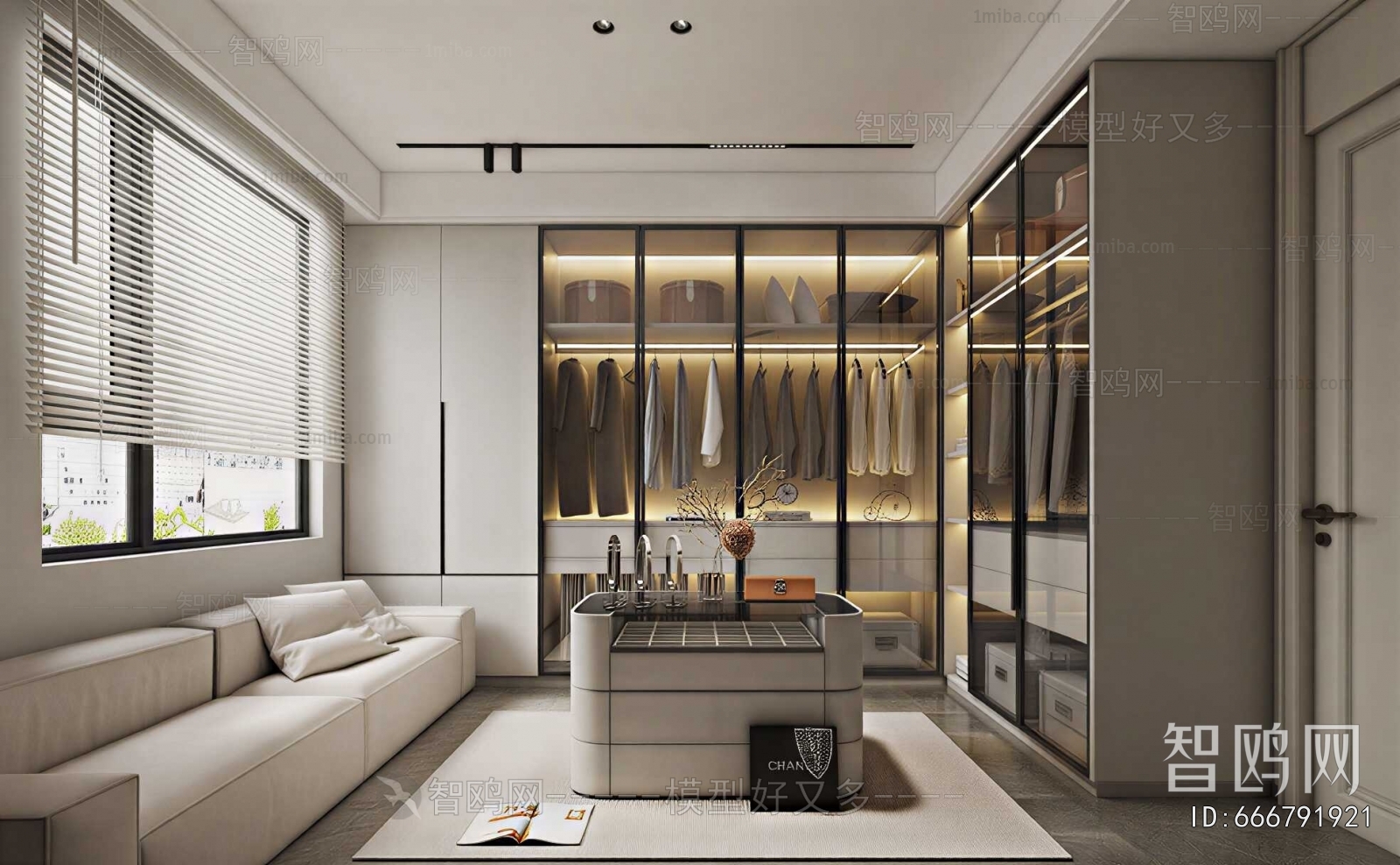 Modern Clothes Storage Area