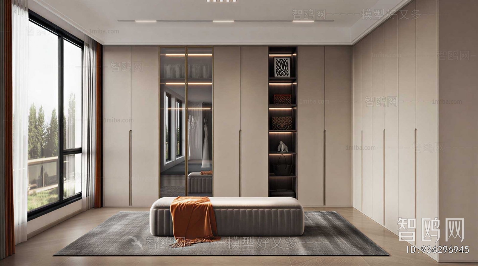 Modern Clothes Storage Area