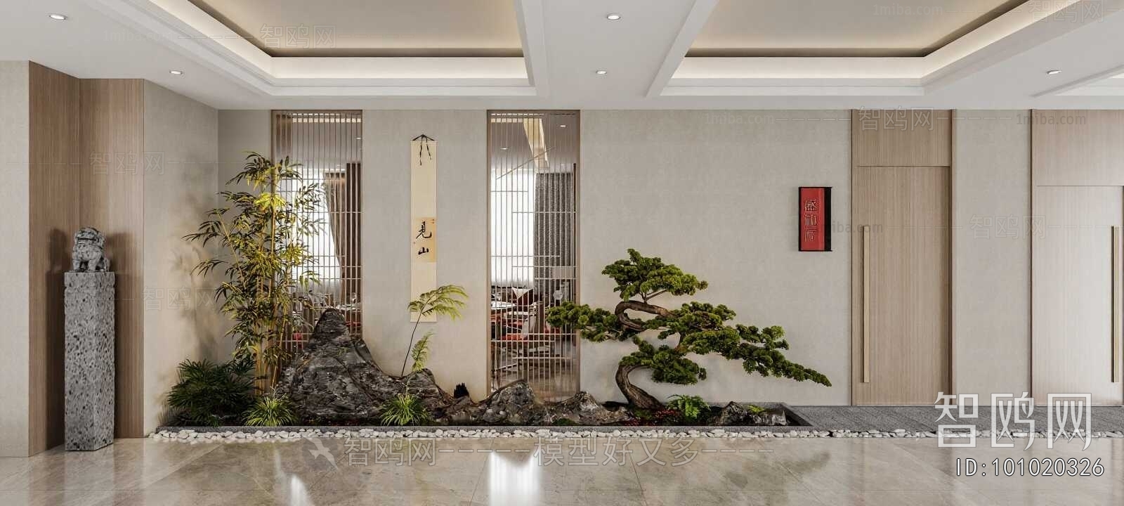 New Chinese Style Plant Landscaping