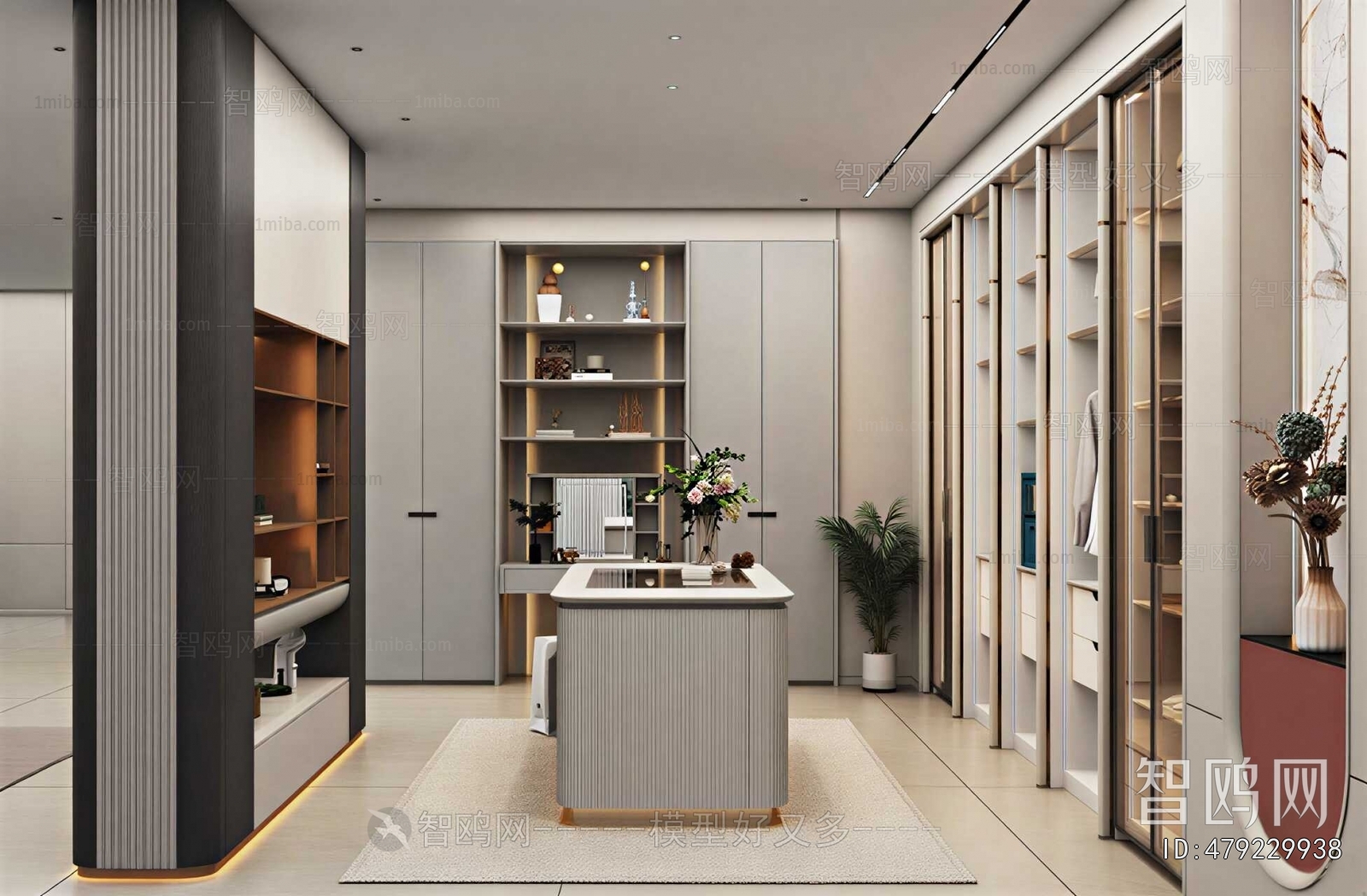 Modern Clothes Storage Area