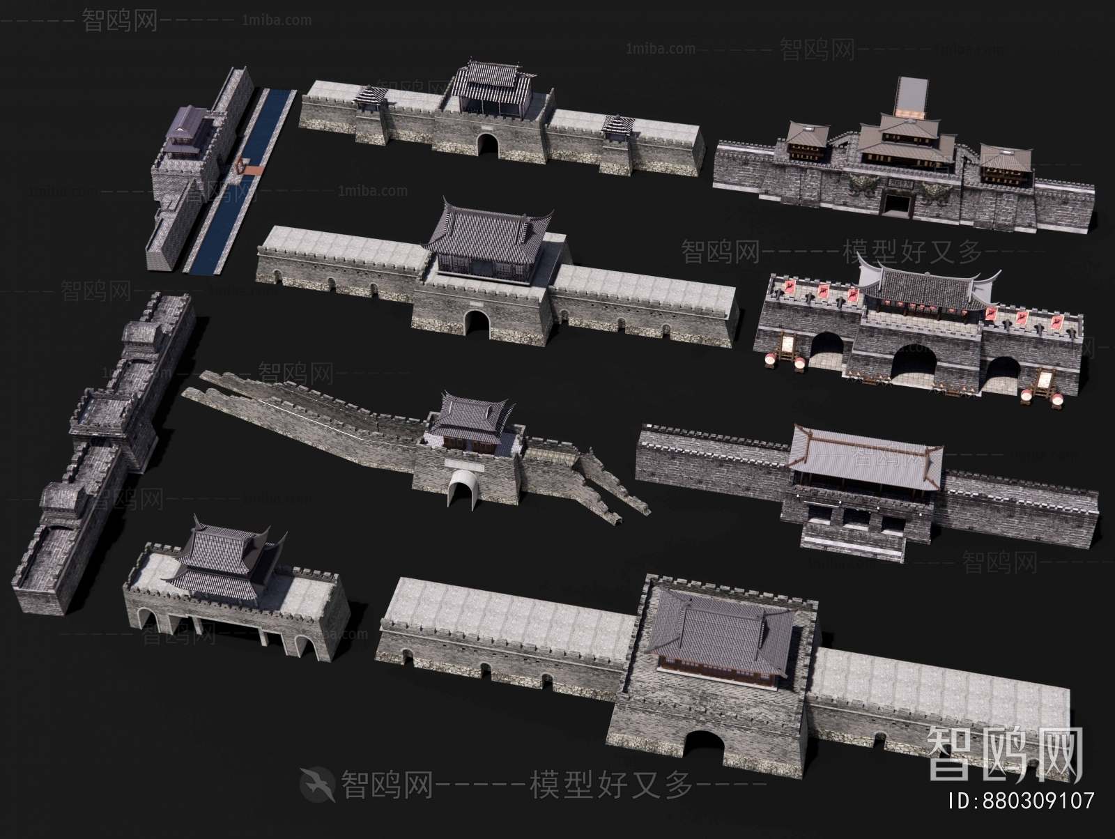 Chinese Style Ancient Architectural Buildings